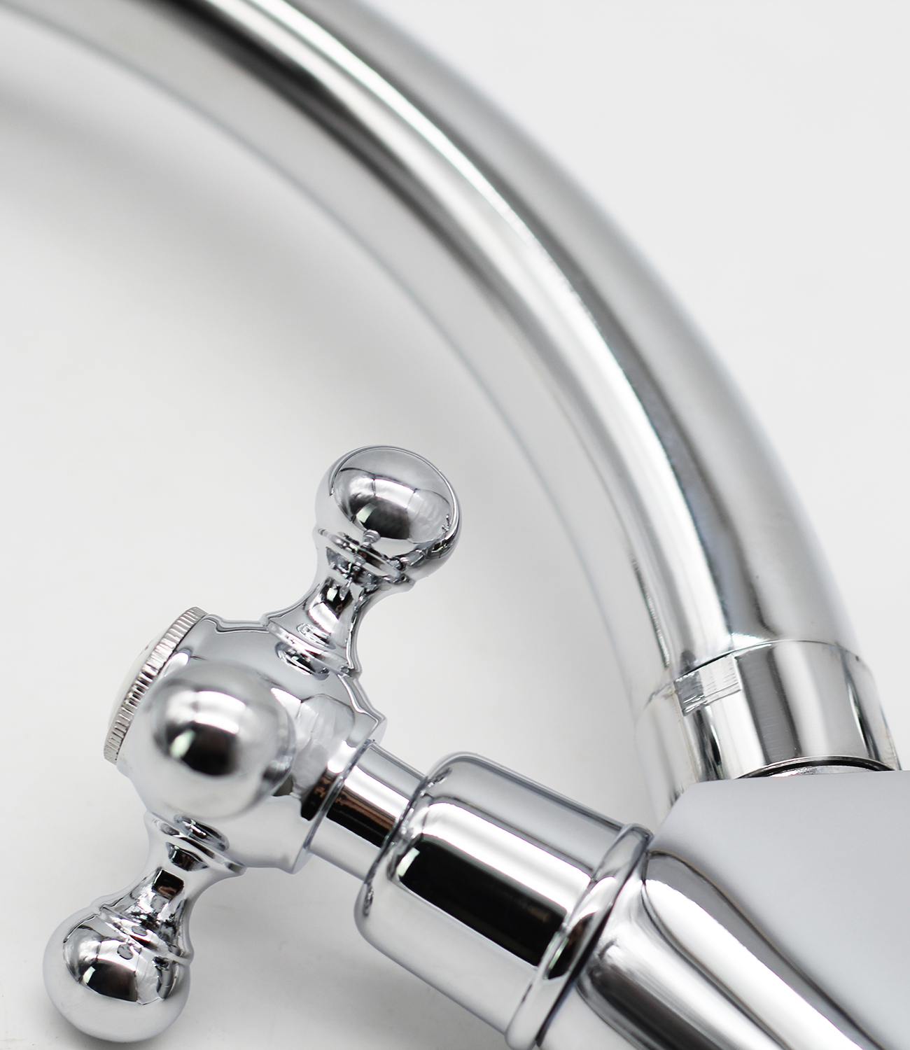 09021 Смеситель двухвентельный для кухни "GANZER"  (10/1шт)