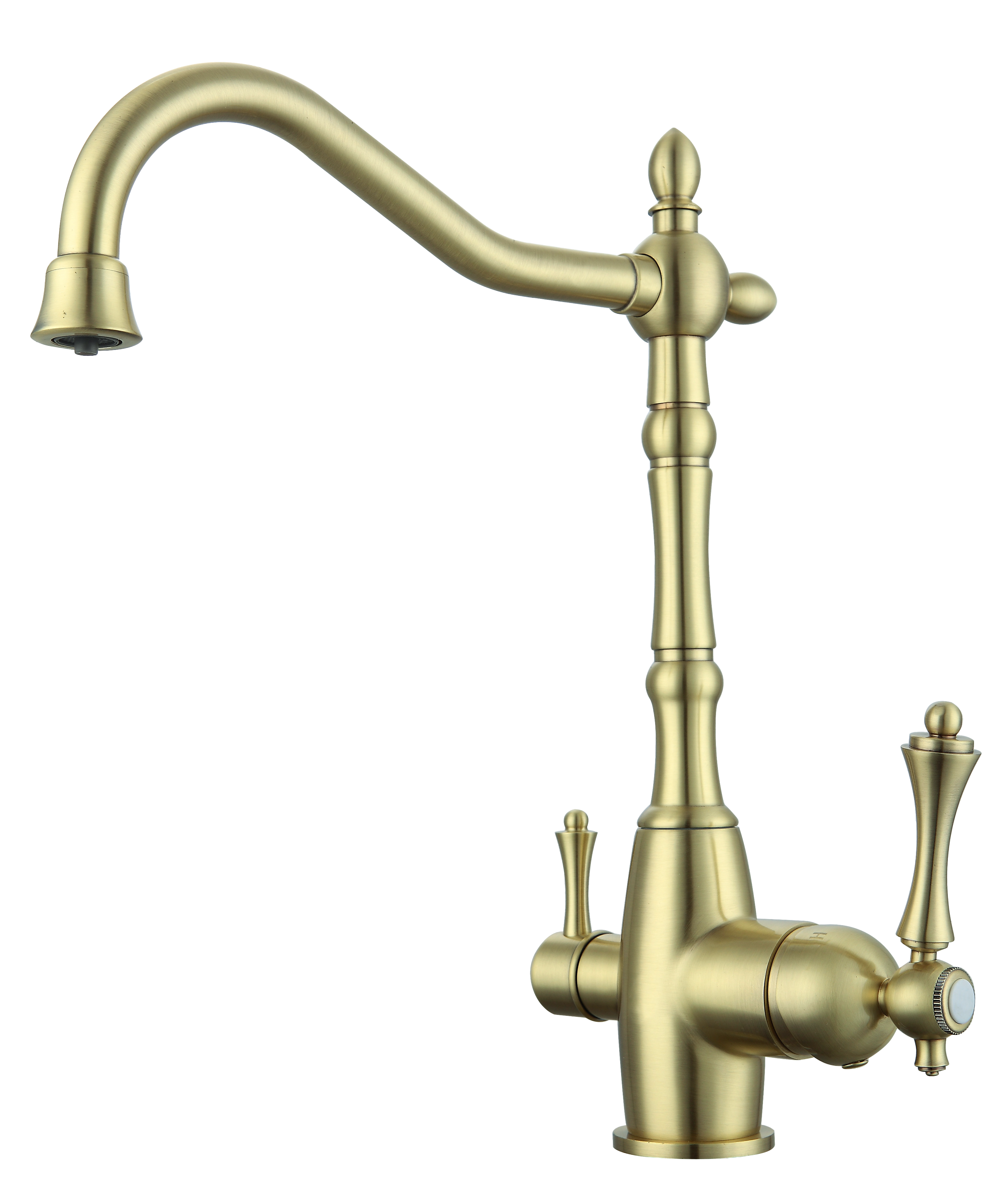 77122-D Смеситель для кухни с под. филь. (БРОНЗА) GANZER  (10/1шт)