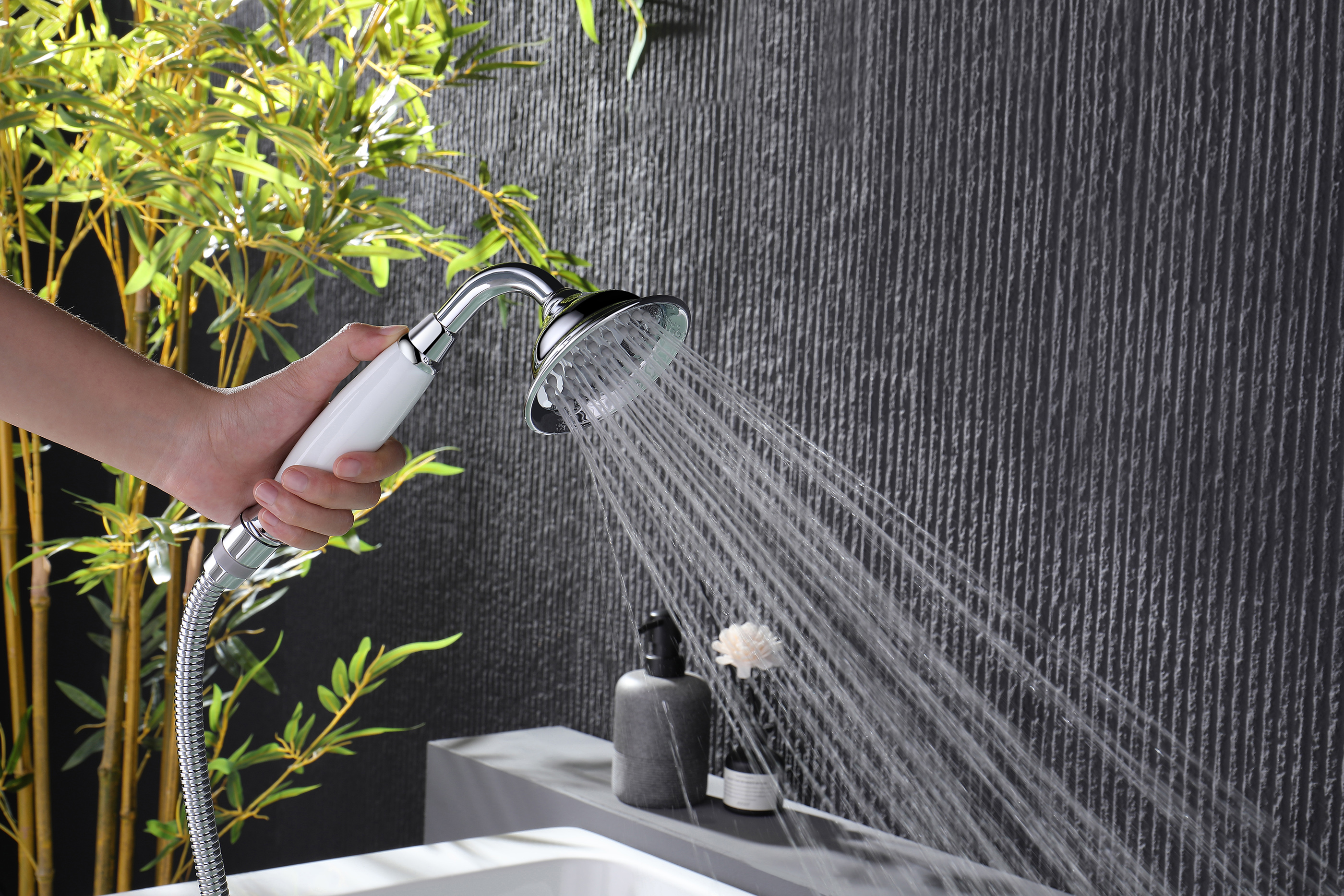 77133 Смеситель на борт ванны (3-отв,ХРОМ)  GANZER (8/1шт)