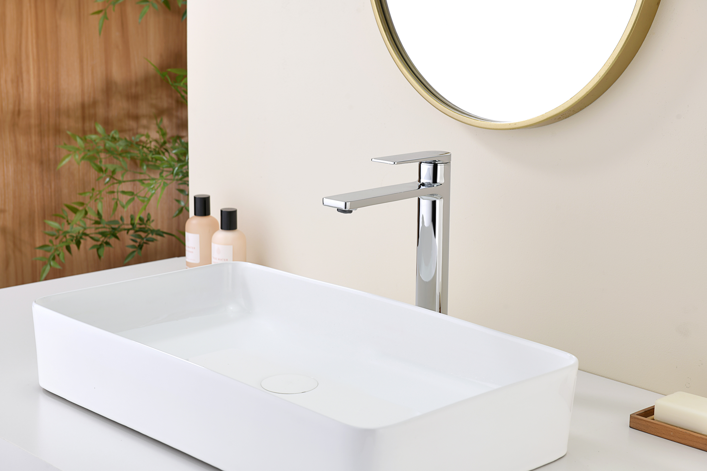 07112 Смеситель од. для раковины-чаши (ХРОМ) GANZER (10/1шт)