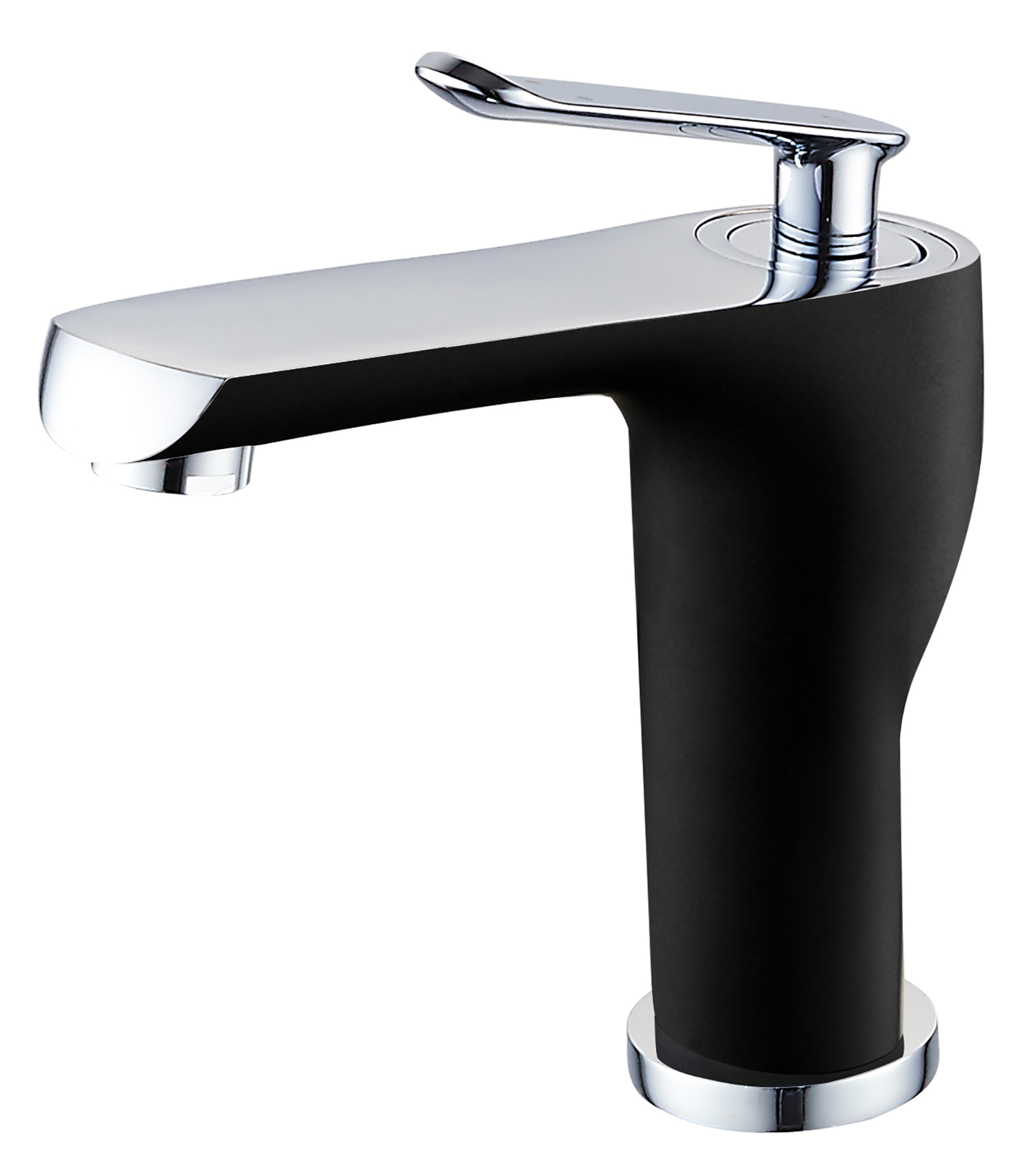 20011-C Смеситель для умывальника (ЧЕРНЫЙ/? "GANZER"