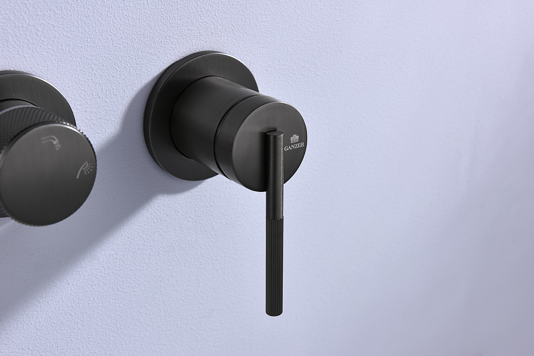 19134-Q Встроенный смес. для ванны  (ГРАФИТ) GANZER  (6/1шт)