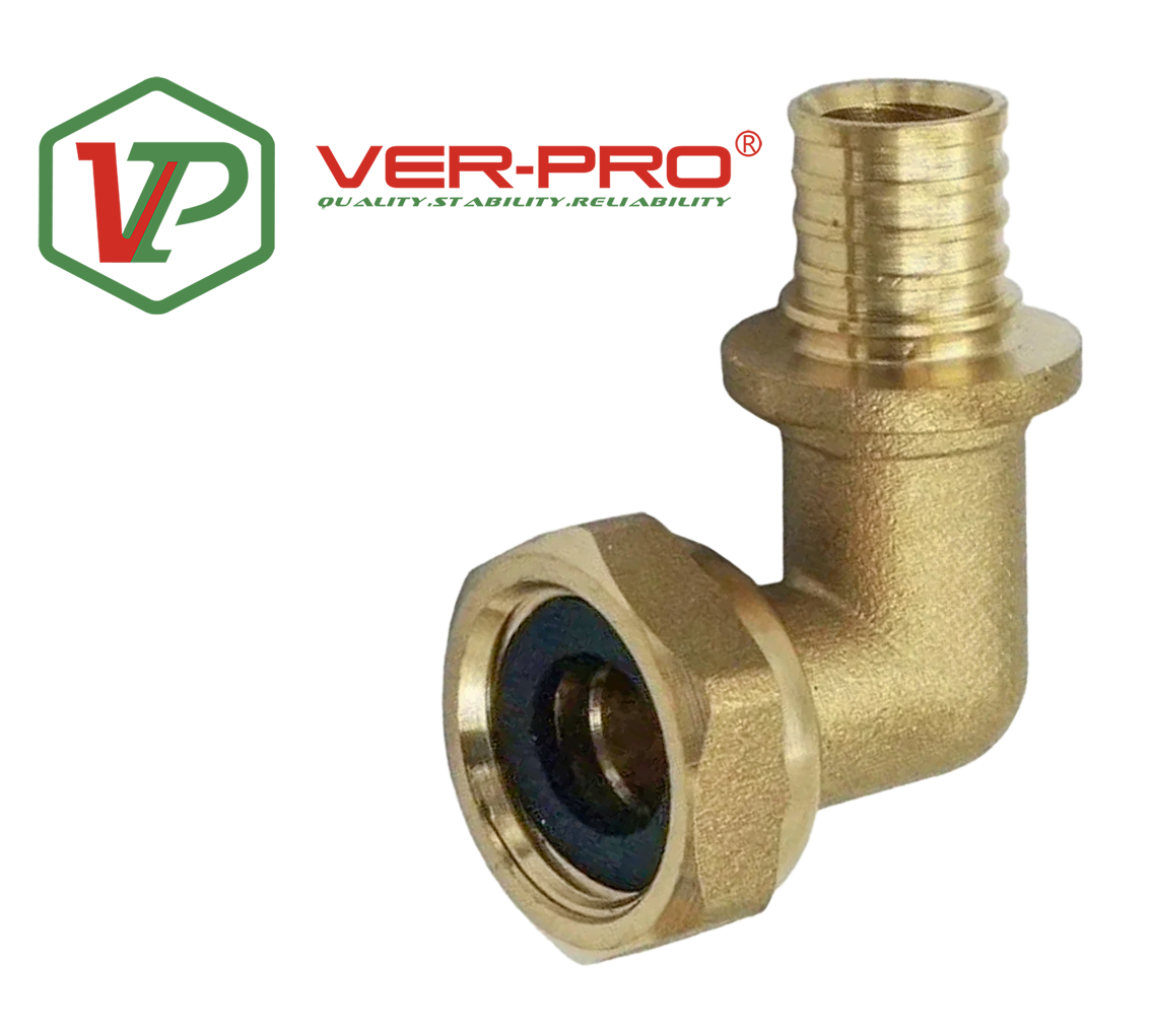 АКС. Уголок с НАК. гайкой  20*1/2 F  "VER-PRO"  (150/10шт)