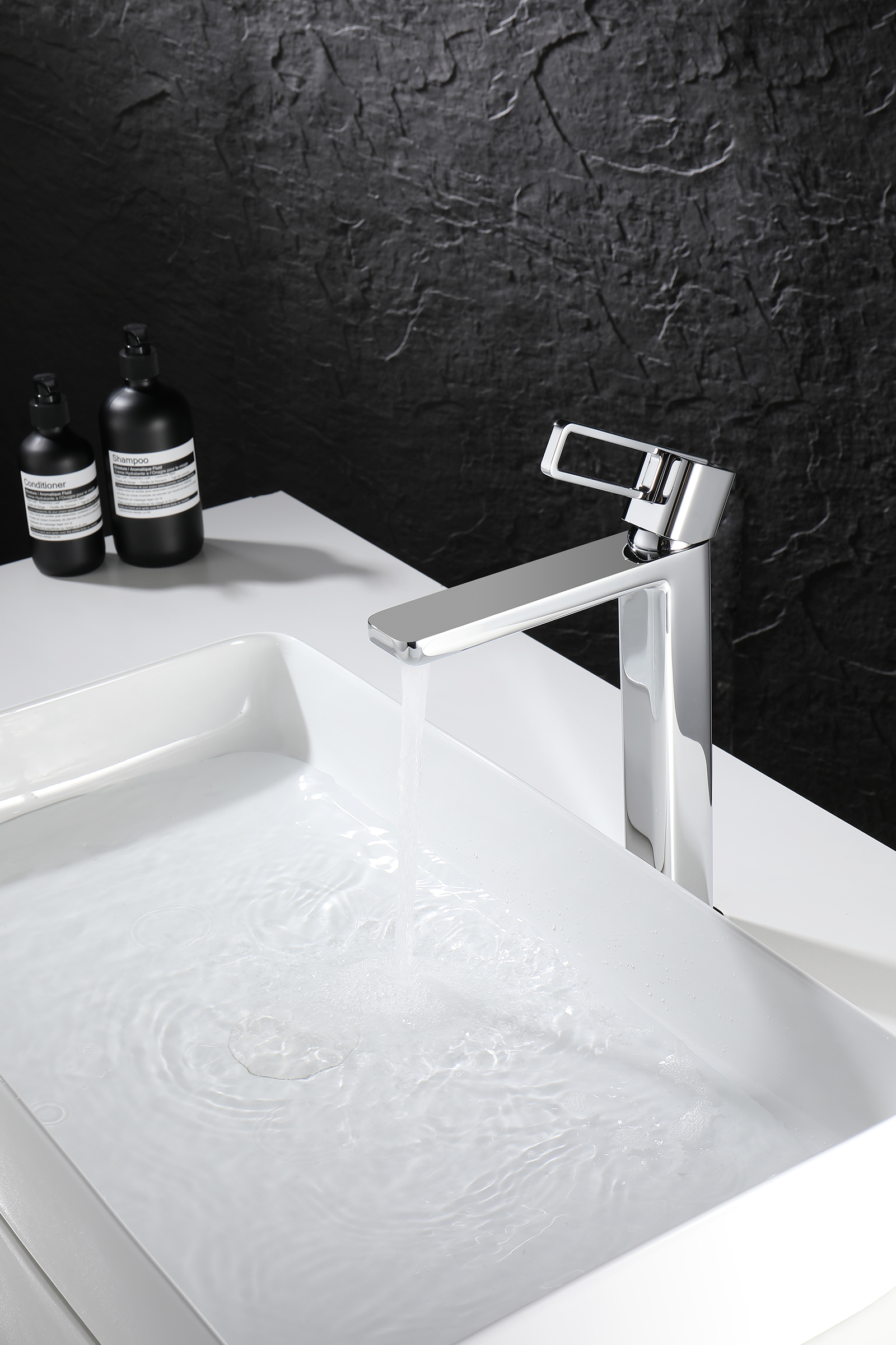 12112 Смеситель од. для раковины-чаши (ХРОМ) GANZER (10/1шт)