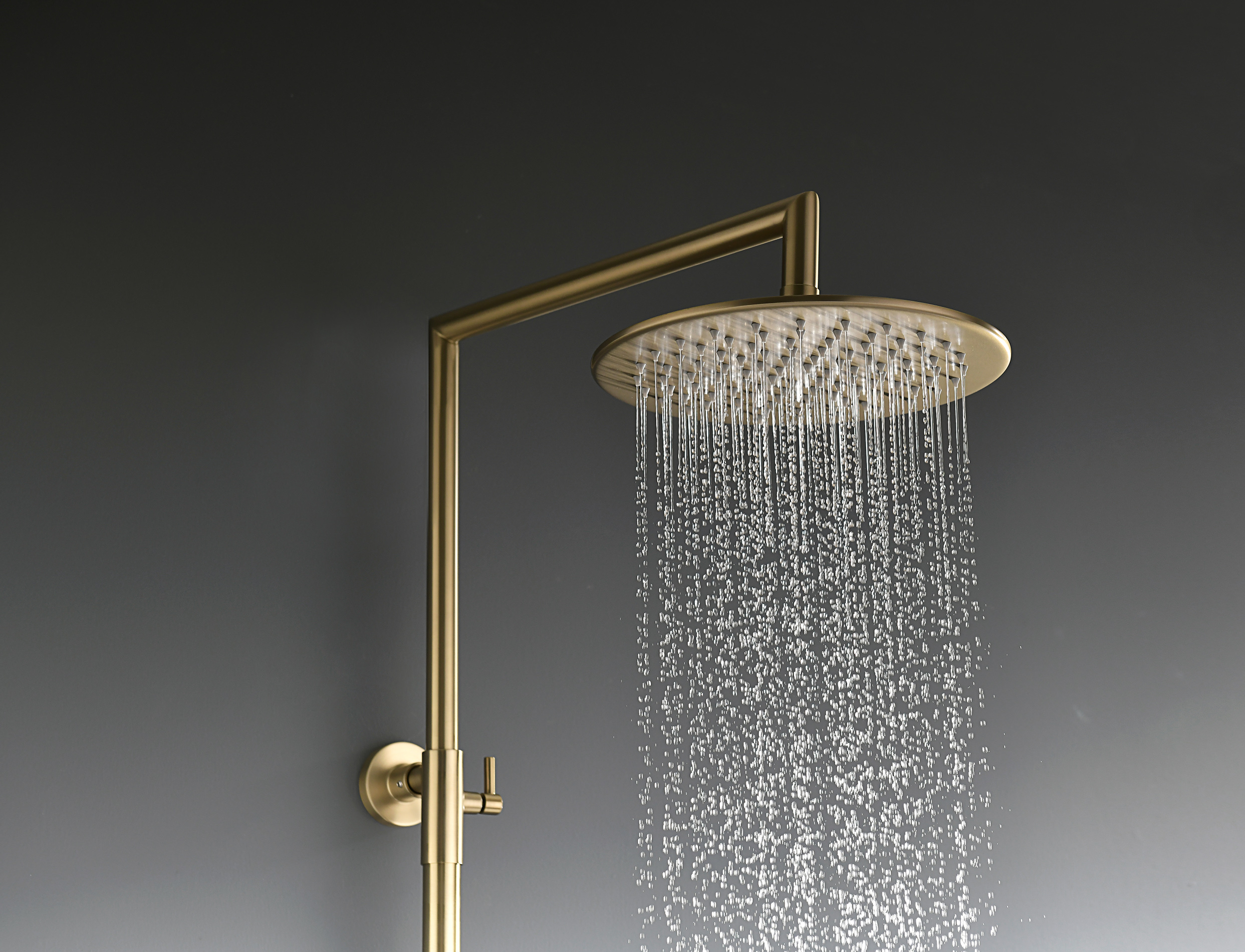 19170-S Душевая система с термостатом (Мат. Золото) GANZER (5/1шт)