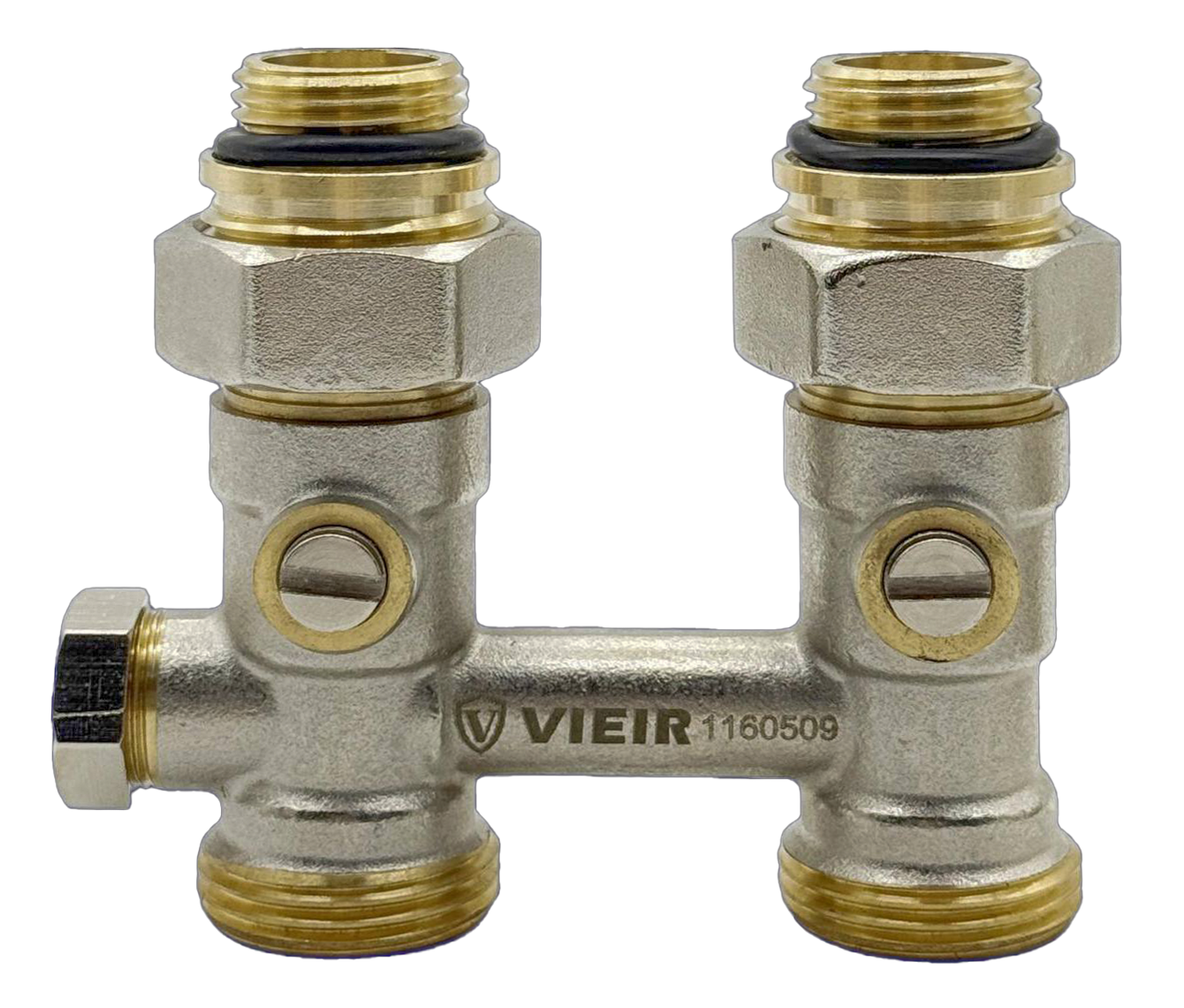 Узел нижнего подключ. рад. с байпасом 3/4 ПРЯМОЙ ViEiR (48/4шт)