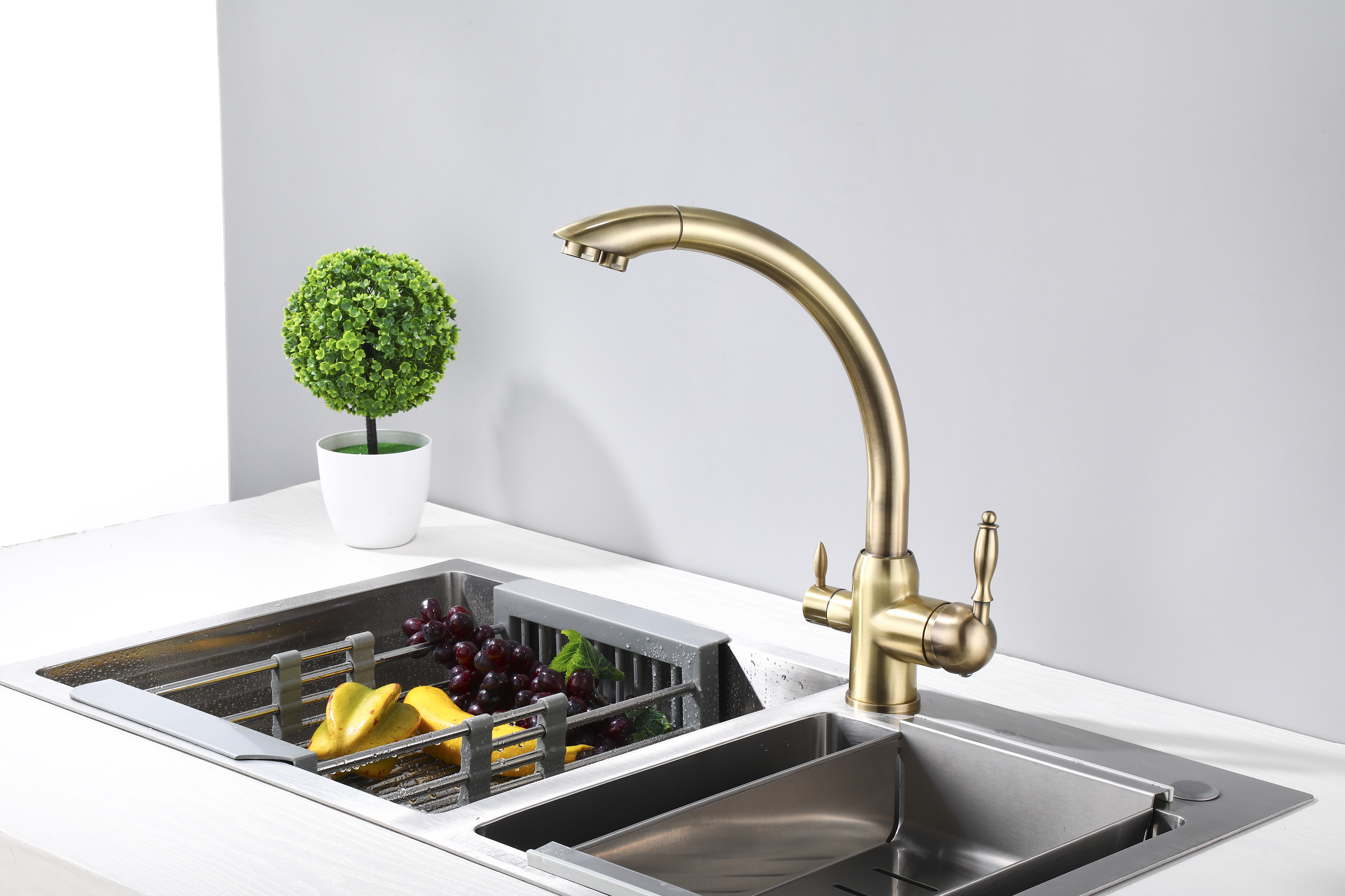 15083-D Смеситель  под. фильт.(БРОНЗА) HANSEN  (10/1шт)