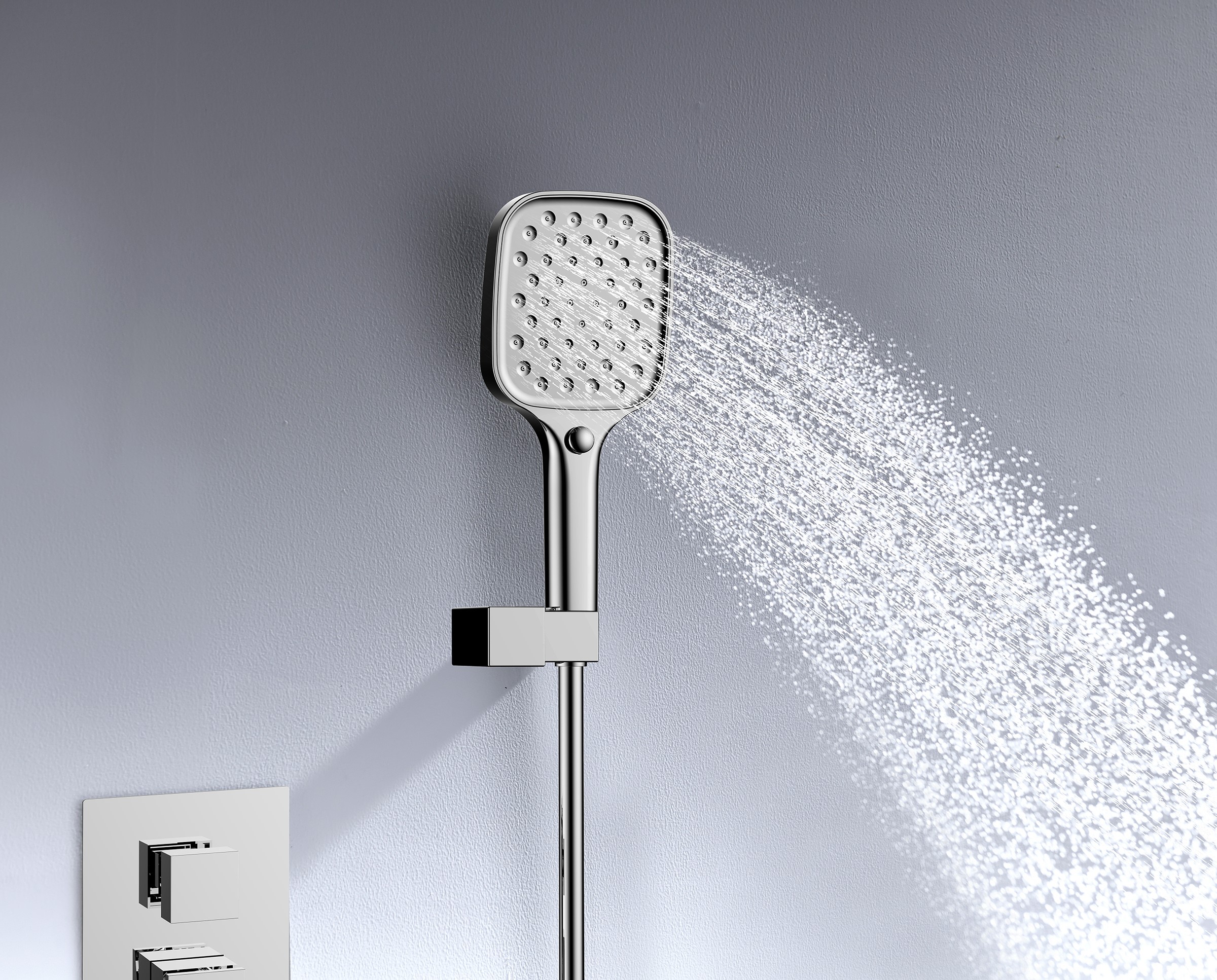 05165 Смеситель встраиваемый для душа с 3-функ. (ХРОМ) GANZER (6/1шт)