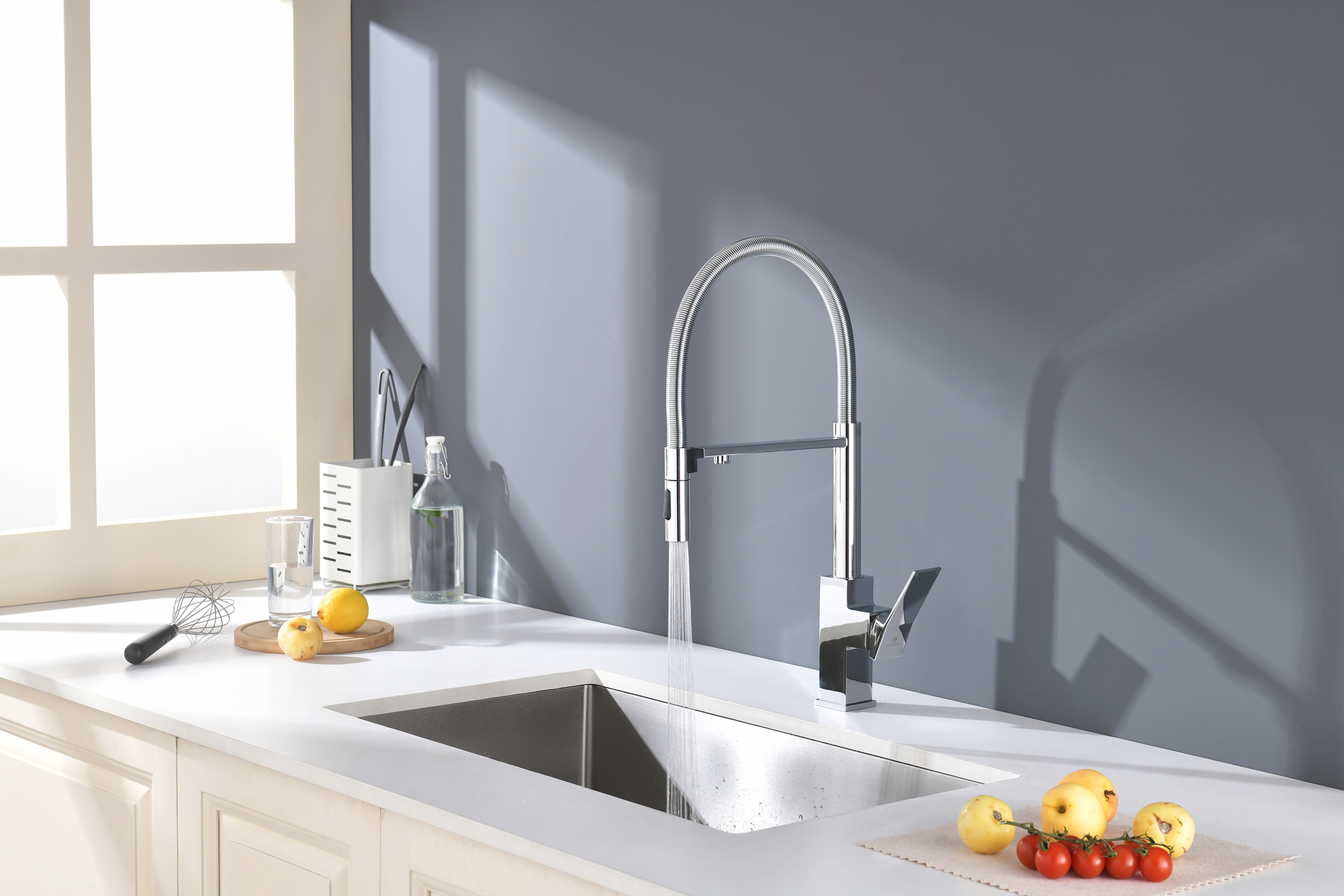 05126 Смес. для кухни с гиб МАГ. изл. и под. фильт. (ХРОМ) GANZER (10/1шт)