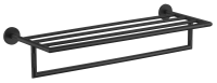 19577-C Полка для полотенец (ЧЕРНЫЙ)  GANZER (10/1шт)