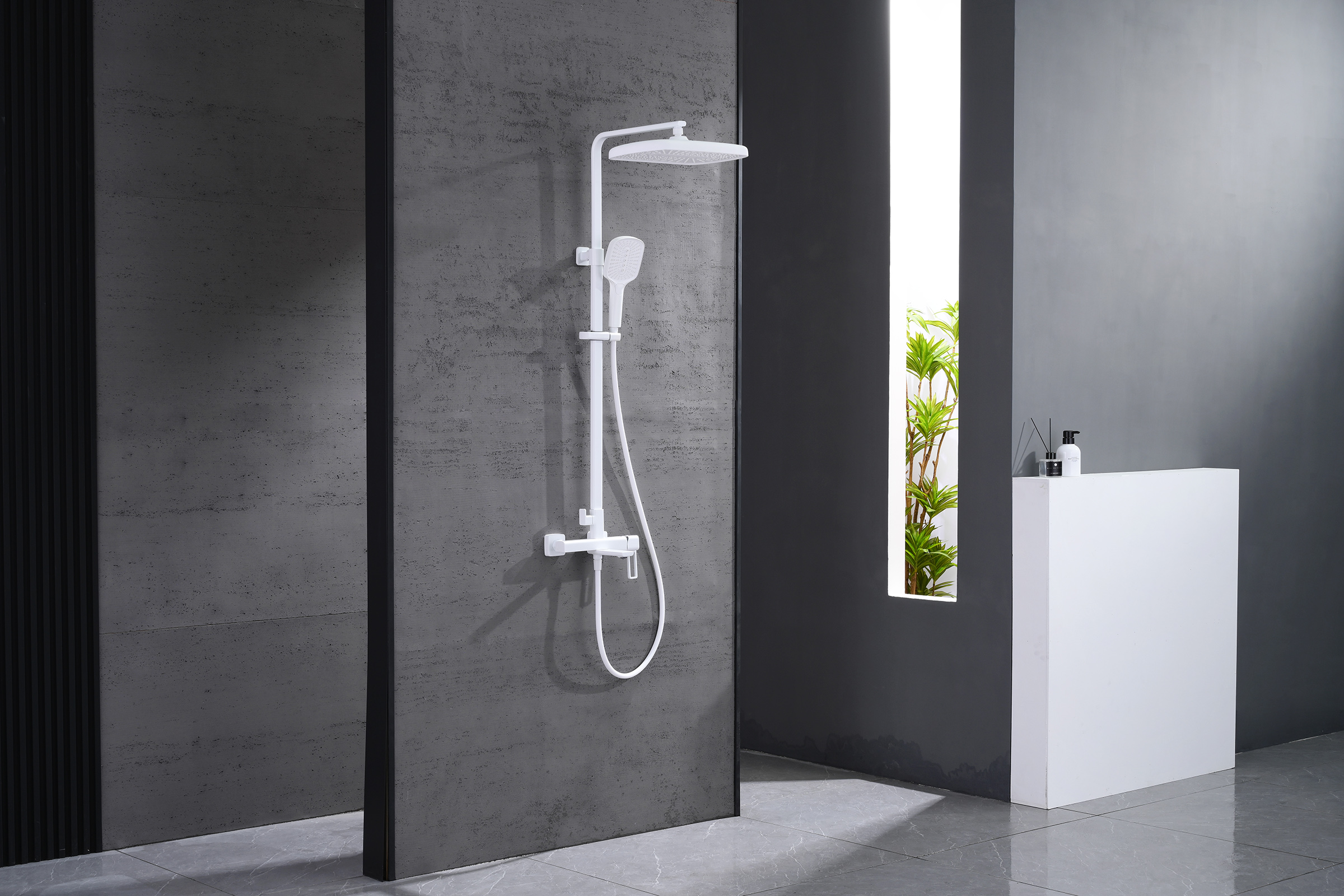 12163-F Душевая система (БЕЛЫЙ) GANZER (5/1шт)