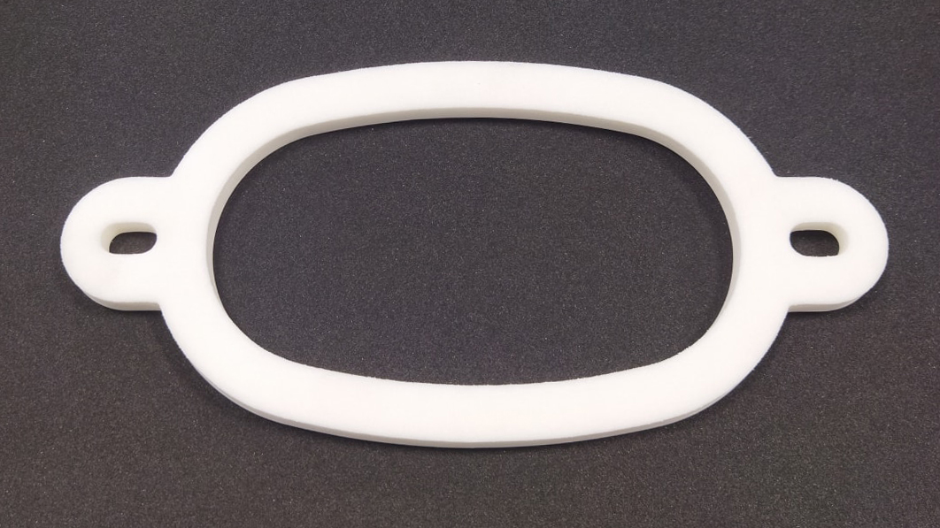 Прокладка между бачком и унитазом (ОВАЛ.) БЕЛАЯ VanFlex (50/5шт)