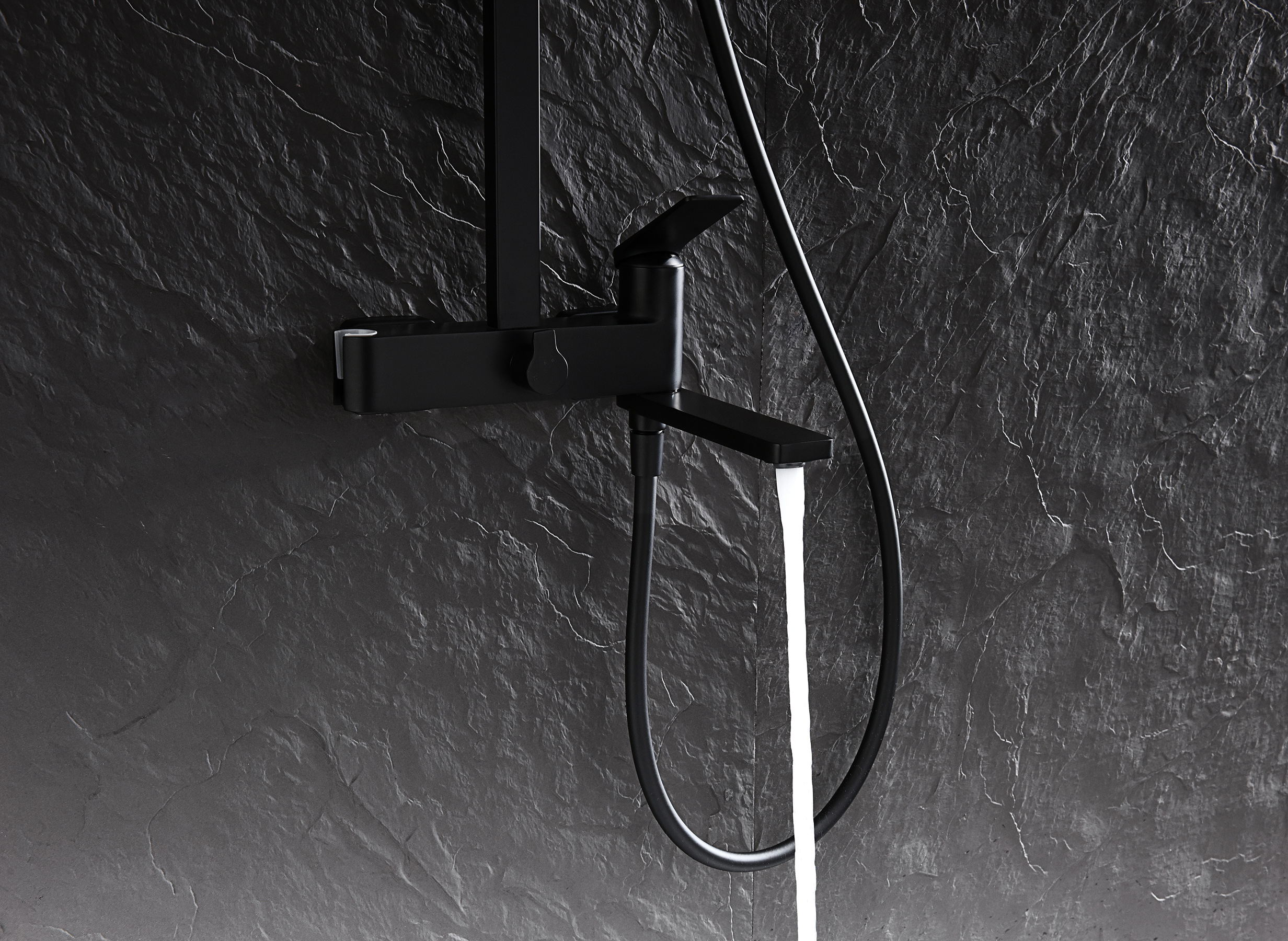 07162-C Душевая система (ЧЕРНЫЙ) GANZER (5/1шт)