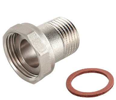 НИКЕЛЬ Полусгон с НАК. гайкой 1" х 3/4 ш.  ViEiR  (150/10шт)