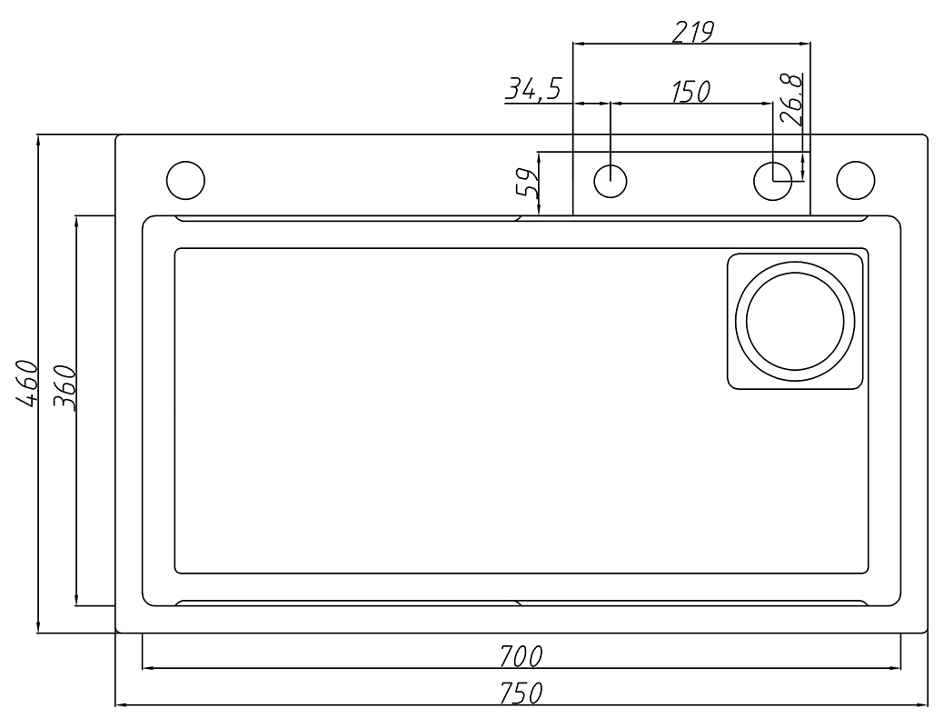 Мойка многофункциональная НЕРЖ (75х46мм) БЕЛЫЙ  САВОЛ.