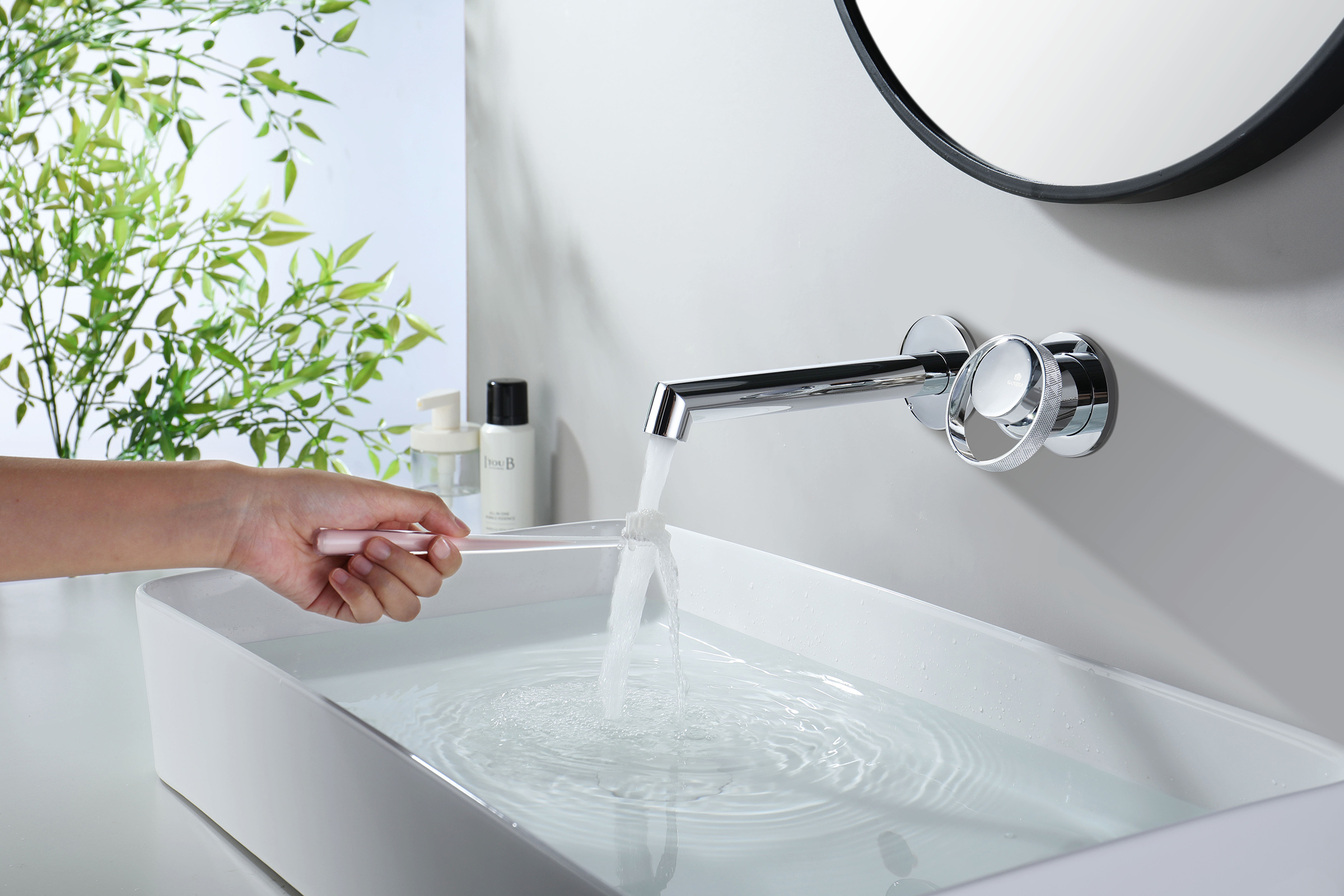 19144 Встроенный смес для рак. (ХРОМ) GANZER  (10/1шт)