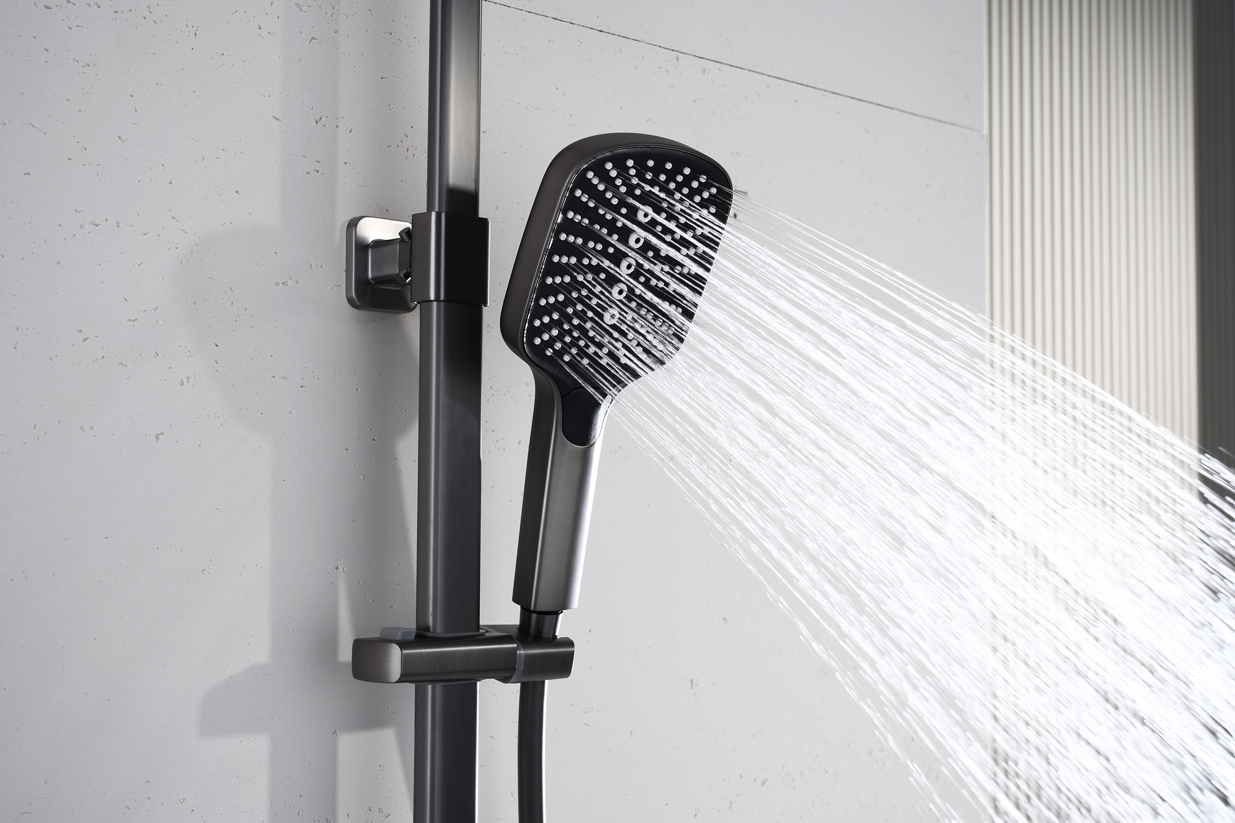 12163-Q Душевая система (ГРАФИТ) GANZER (5/1шт)