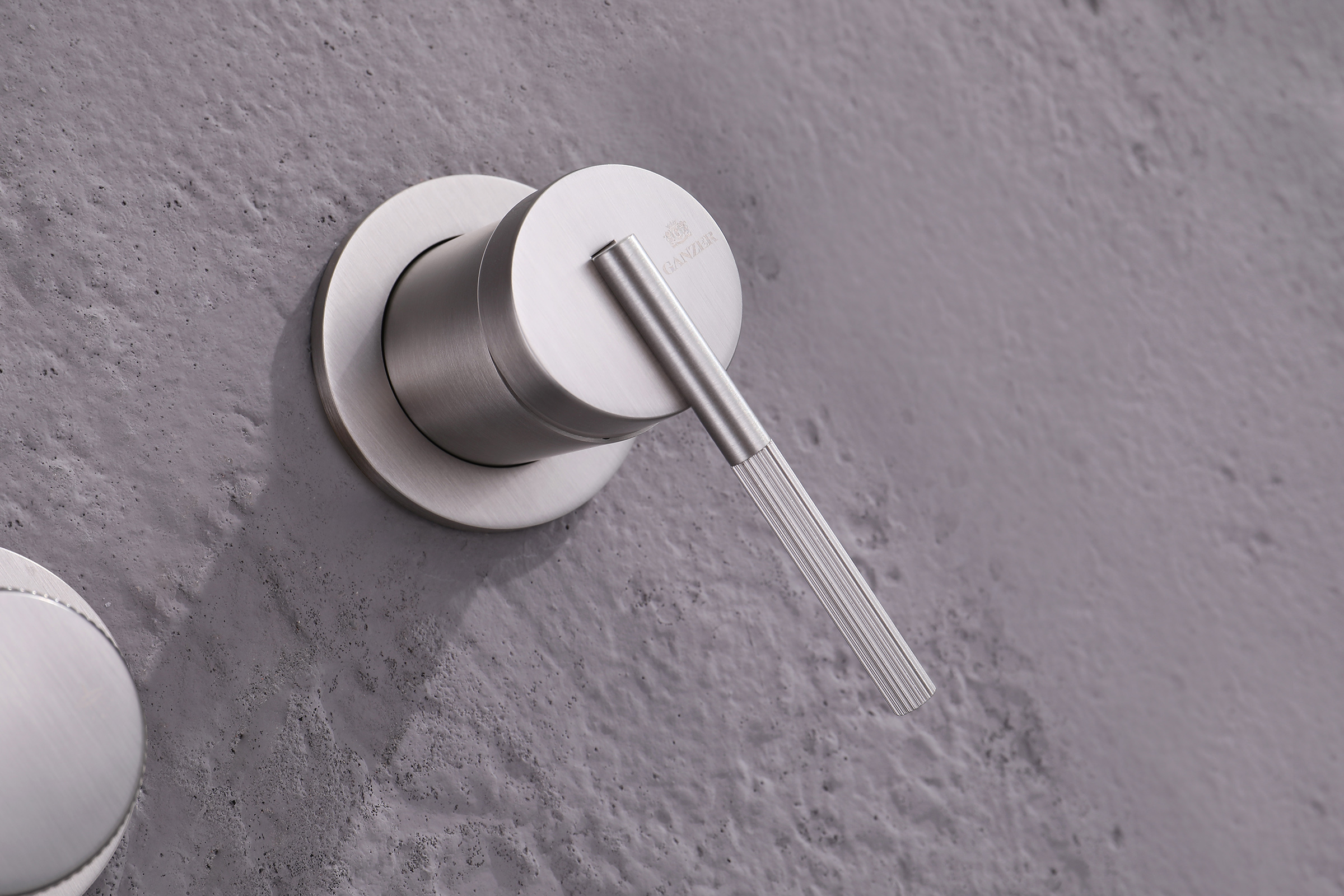 19165-G Смеситель встраиваемый для душа с 3-функ. (САТИН) GANZER (6/1шт)