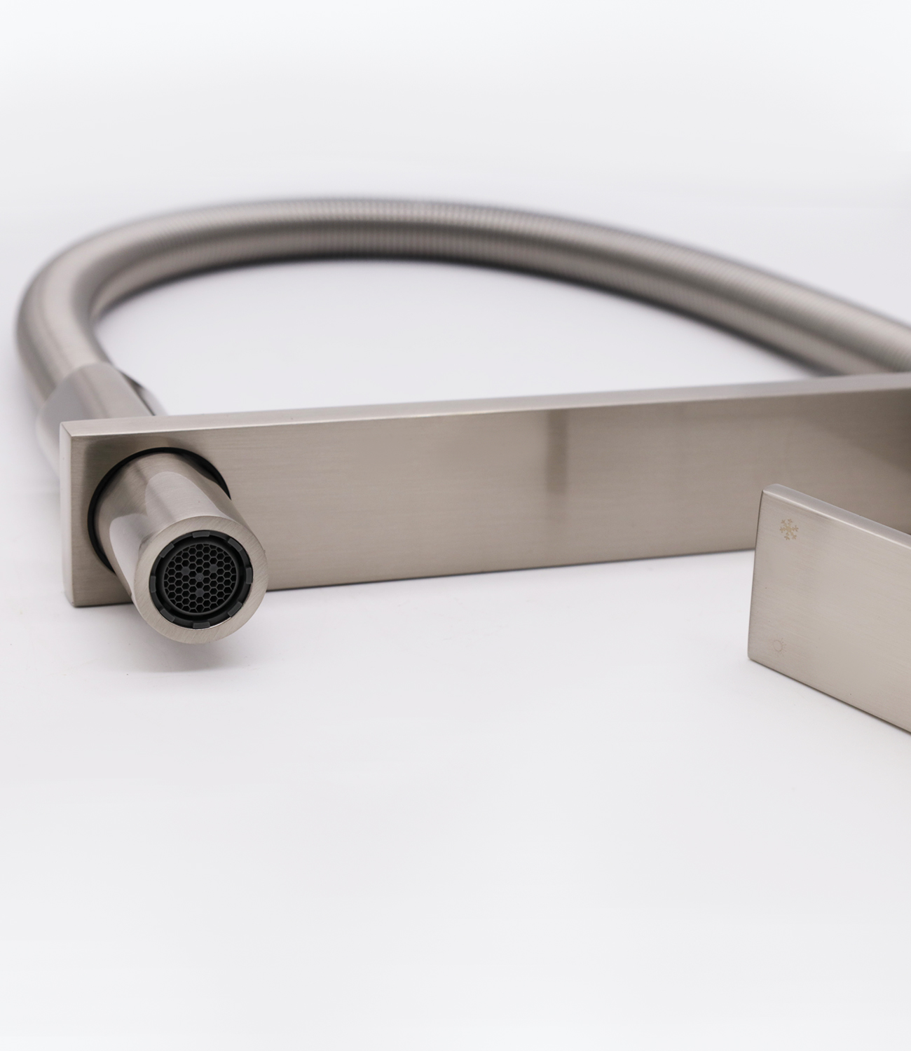 16037-G Смеситель для кухни с пруж. изливом (САТИН)  GANZER