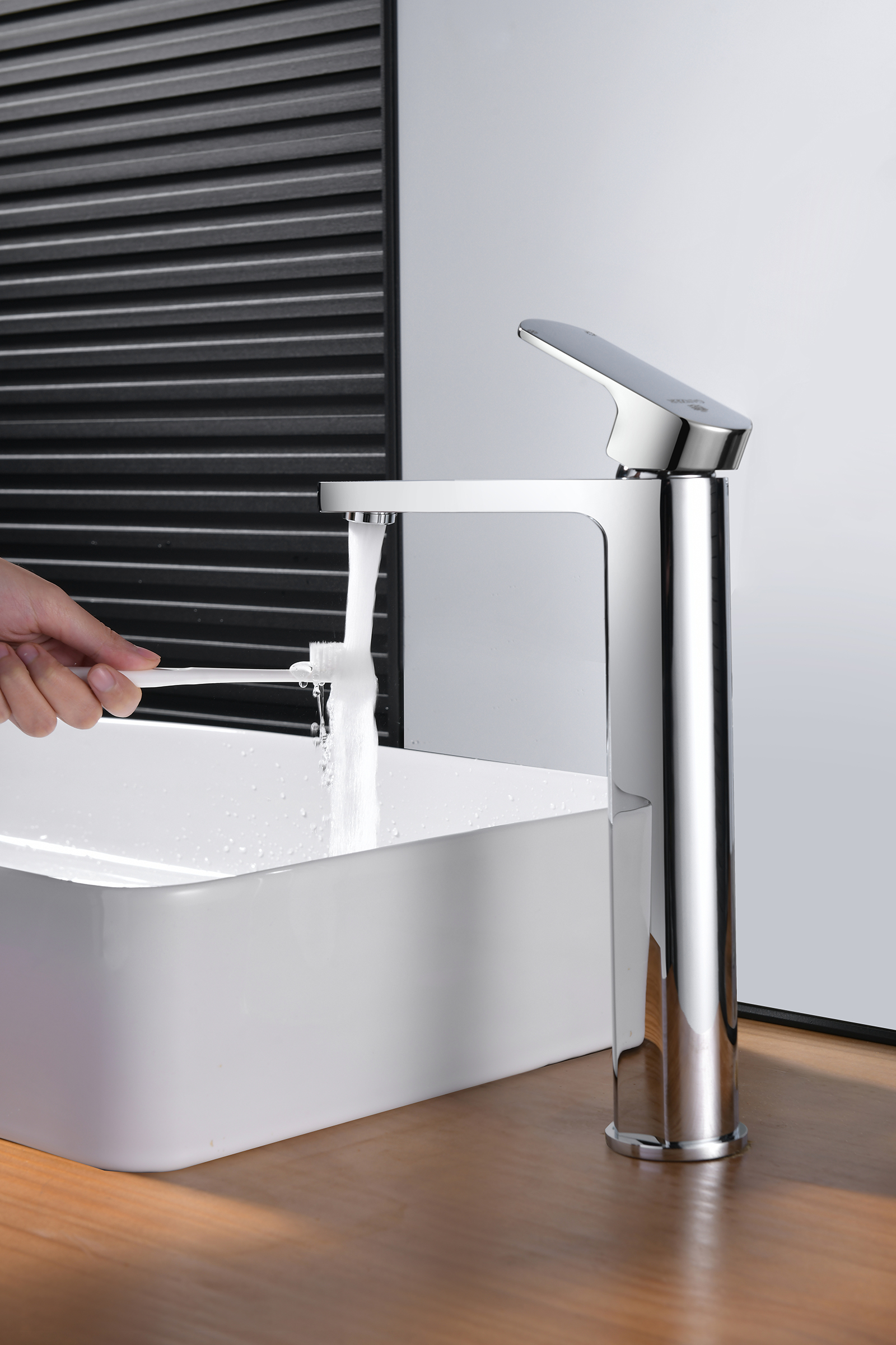 06112 Смеситель од. для раковины-чаши (ХРОМ) GANZER (10/1шт)