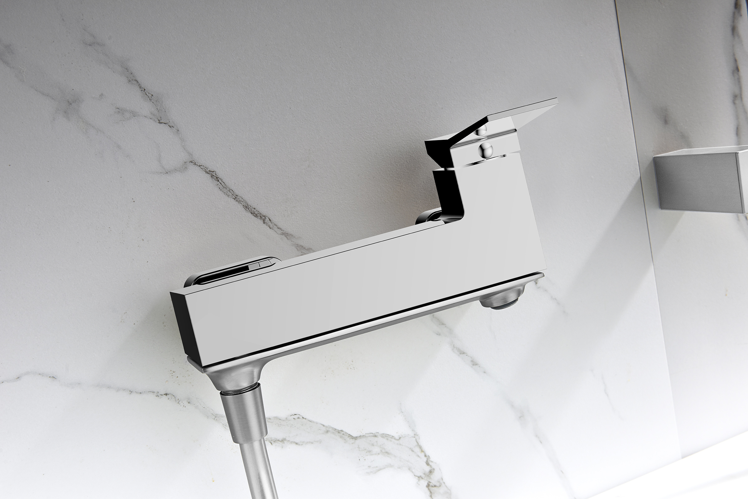 05132 Смеситель од. для ванны кор. (ХРОМ)  GANZER  (8/1шт)