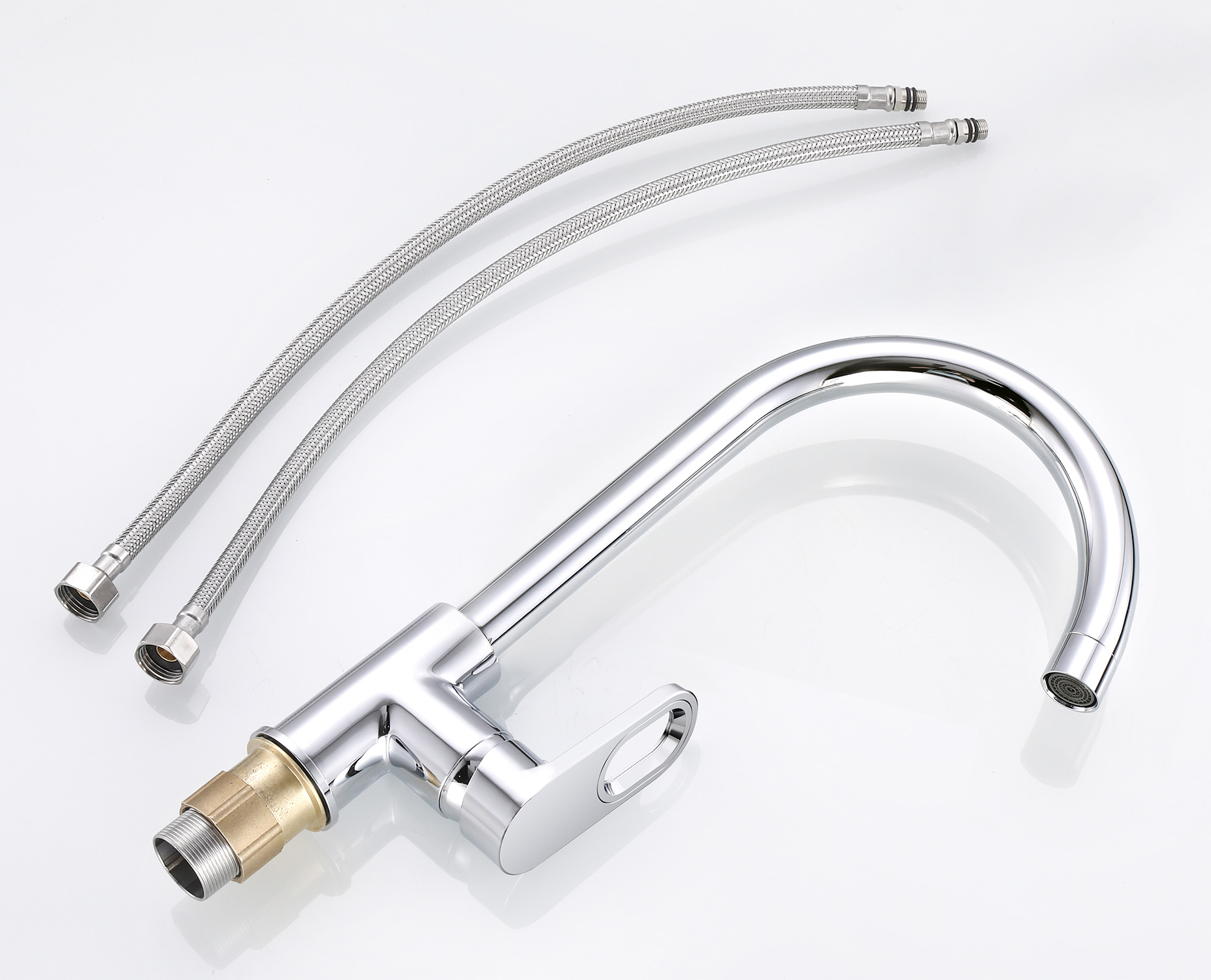 53016 Смеситель для кухни (ХРОМ) HANSEN (10/1шт)