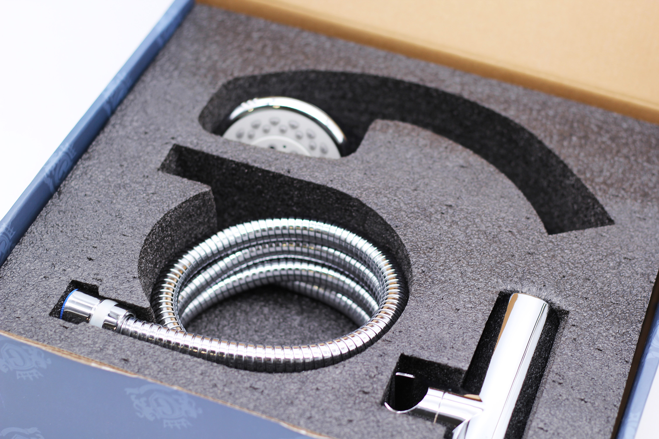 5037 Набор лейка+шланг+держ. (5-функций) GANZER (20/1шт) Л/К