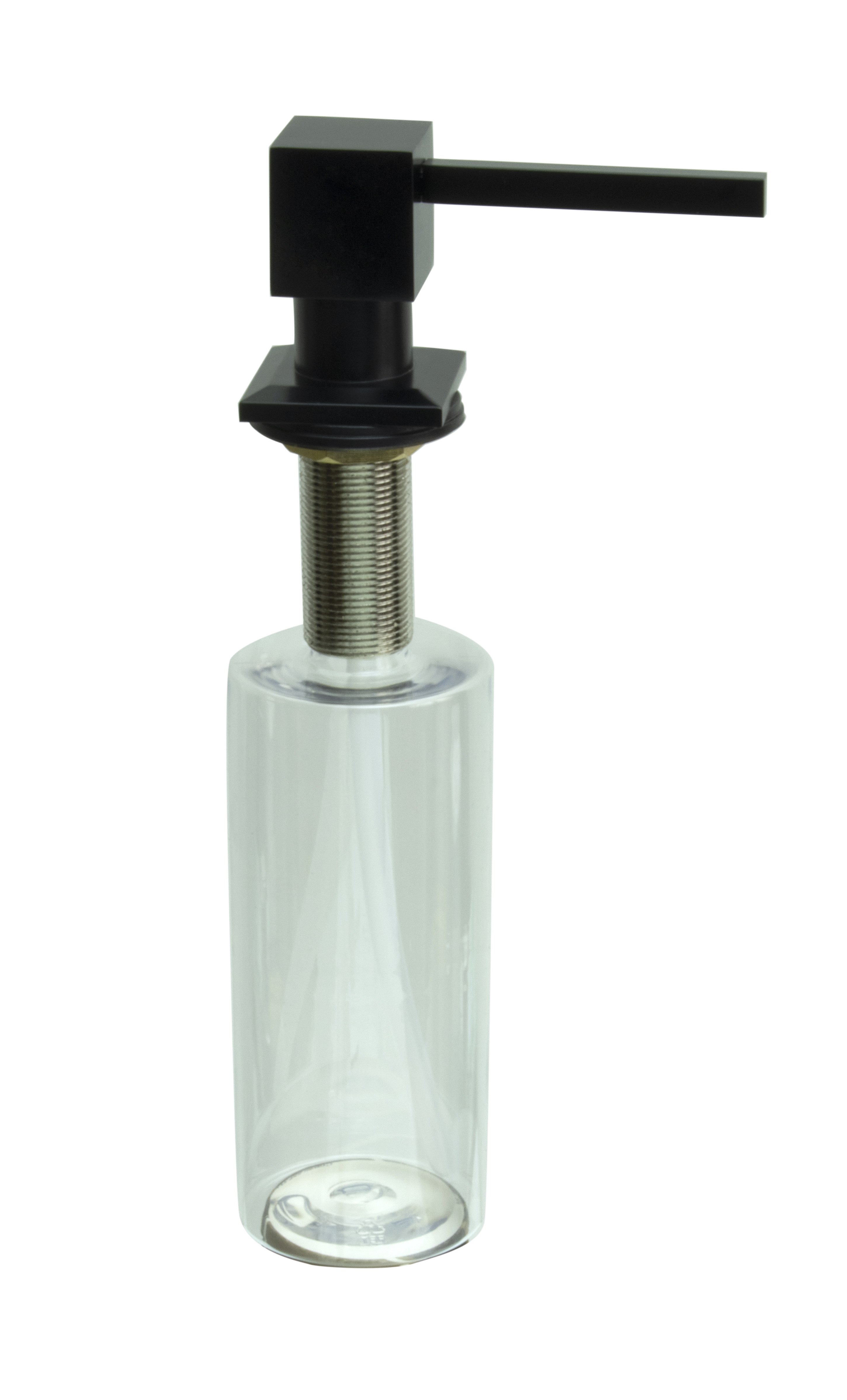 Дозатор врезной КВАДРАТ, для мойки 300мл (ЧЕРНЫЙ)  HANSEN  (46/1шт)