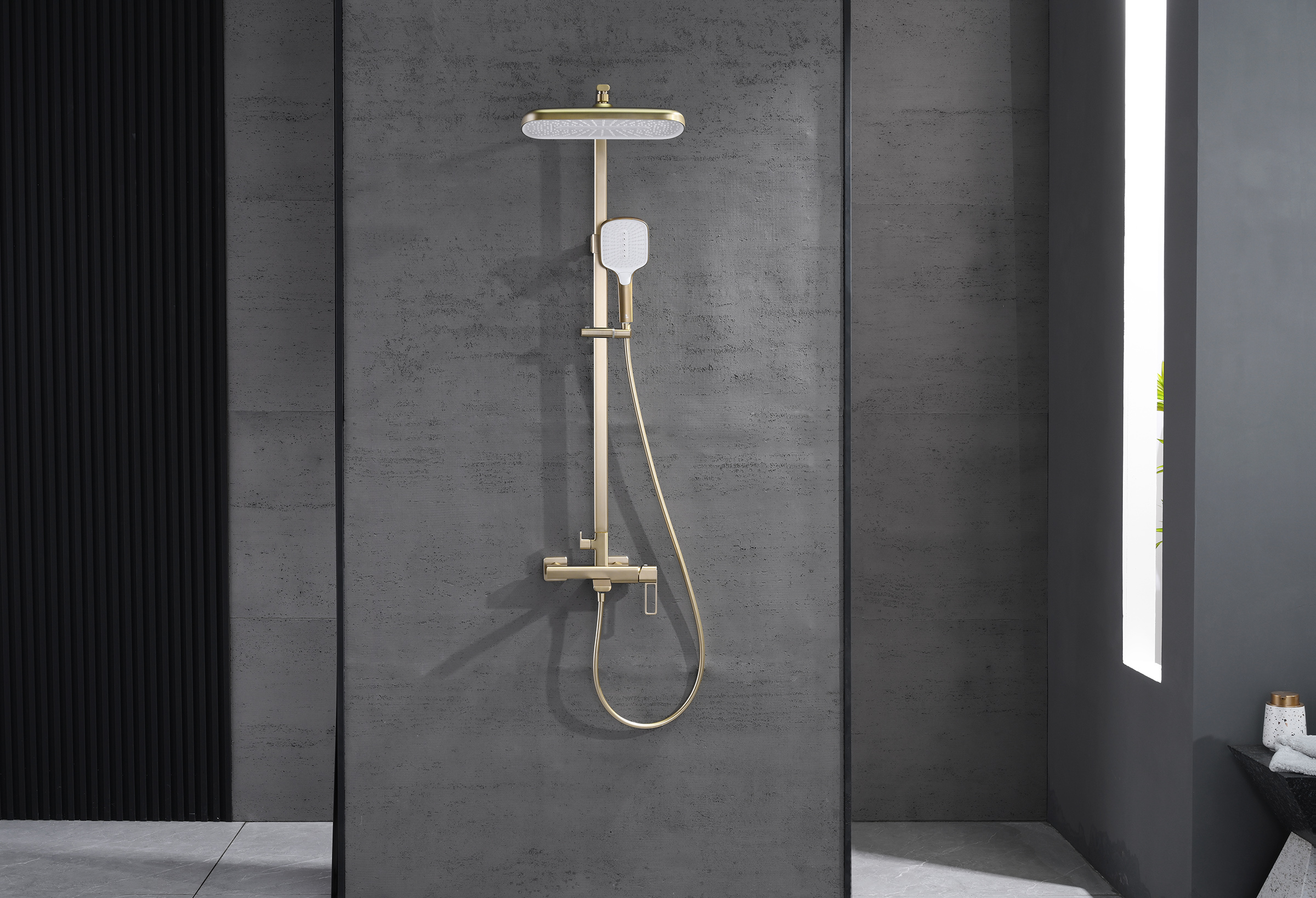 12163-S Душевая система (Мат. Золото) GANZER (5/1шт)