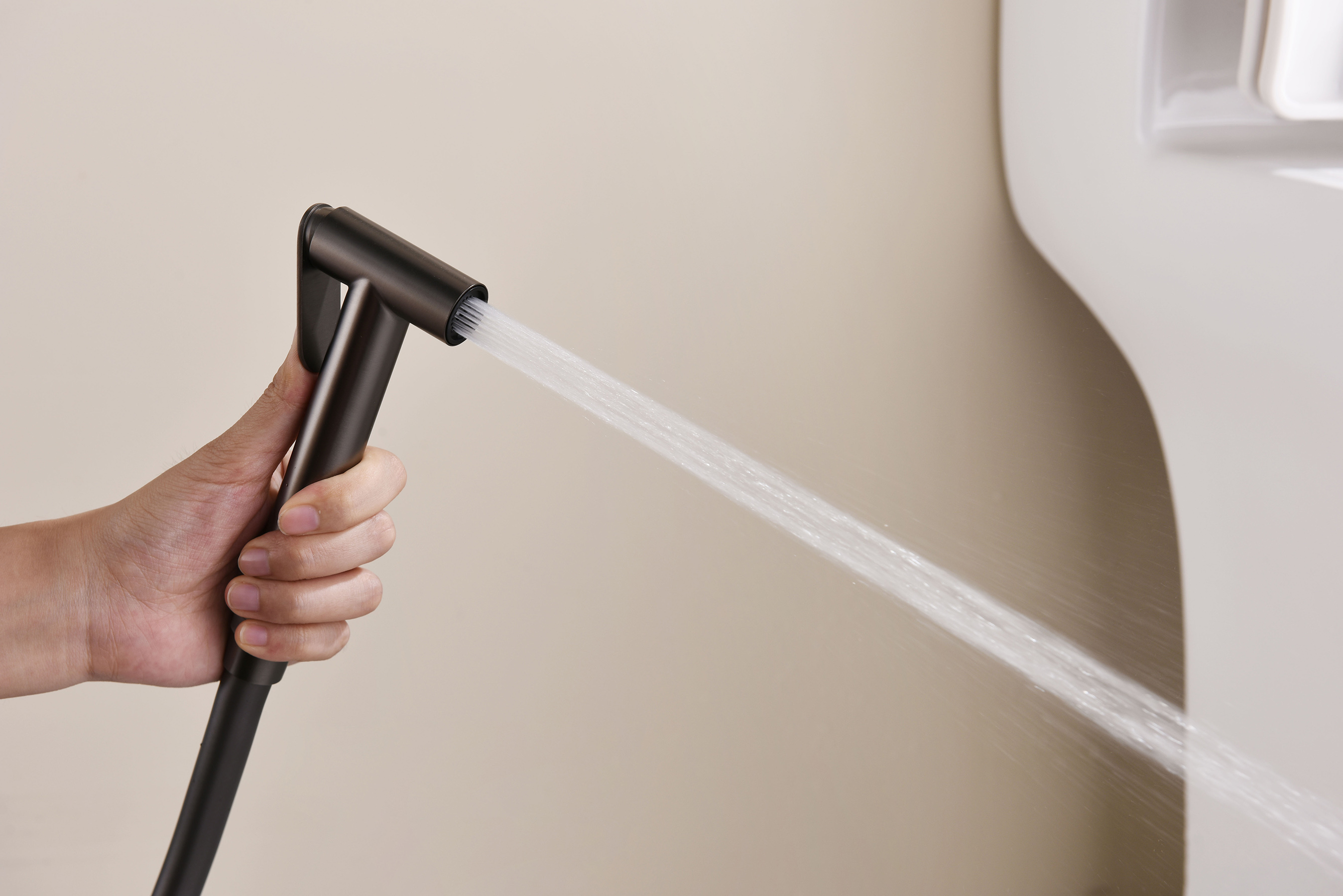 19157-Q Смеситель встраиваемый с ГИГ. душем (ГРАФИТ) GANZER (10/1шт)