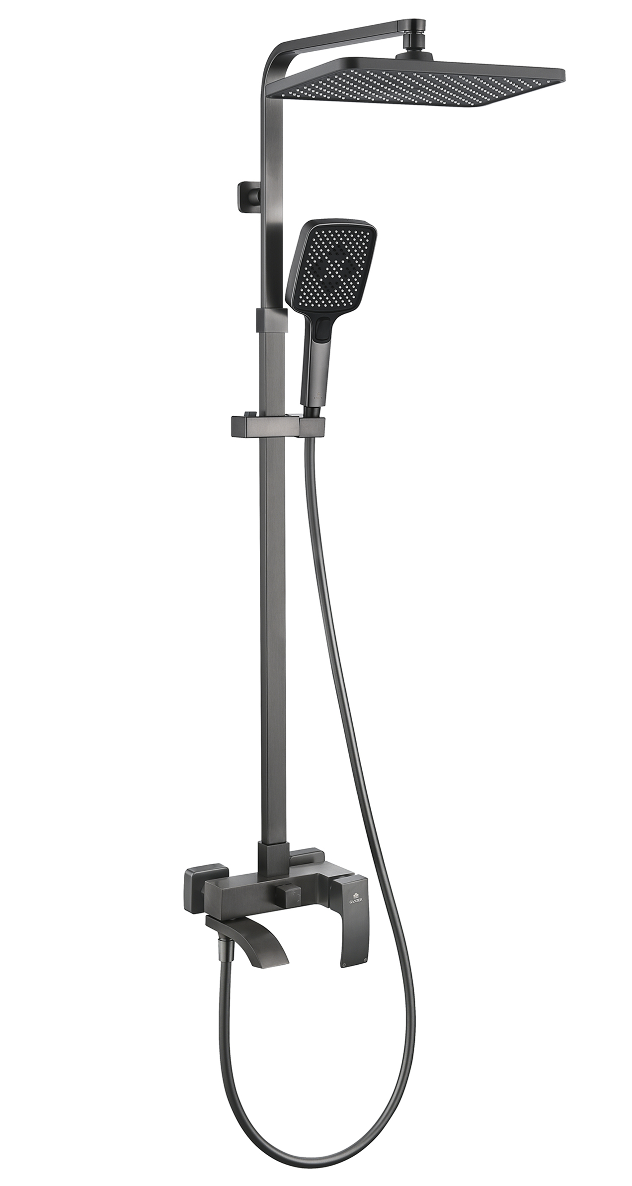 44161-Q Душевая система (ГРАФИТ) GANZER (5/1шт)
