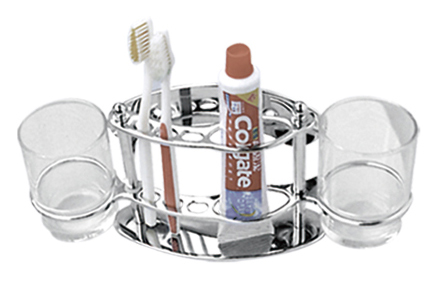 311 Держатель ж/ш и пасты со стаканом РОТАТО  Л/К