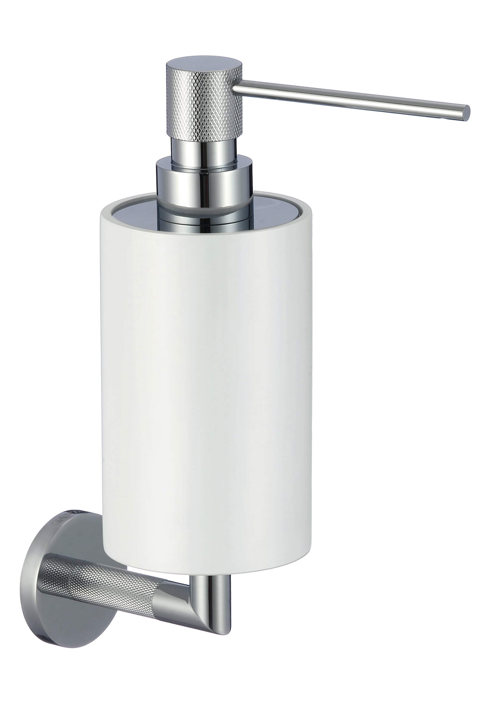 19527 Дозатор кварил. для жидкого мыла  (ХРОМ) GANZER  (10/1шт)