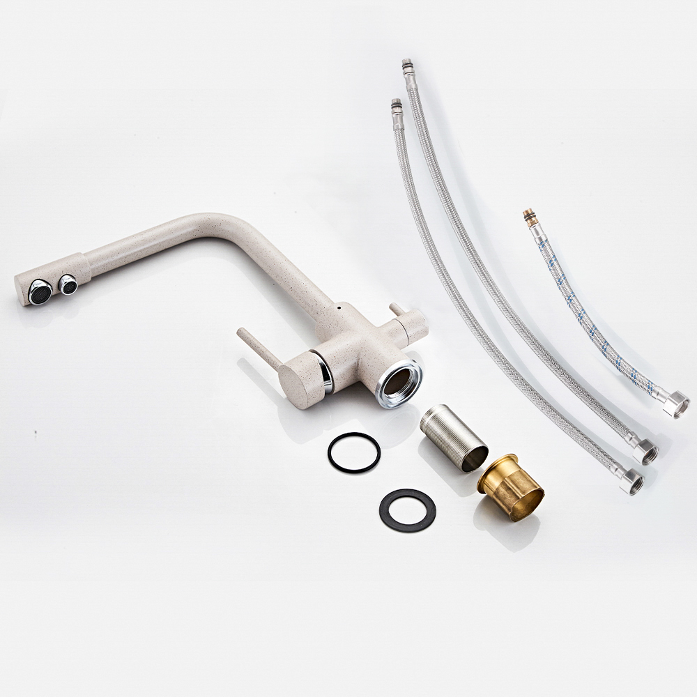 15081-B Смеситель  под. фильт (СВ. БЕЖ.) HANSEN  (10/1шт)