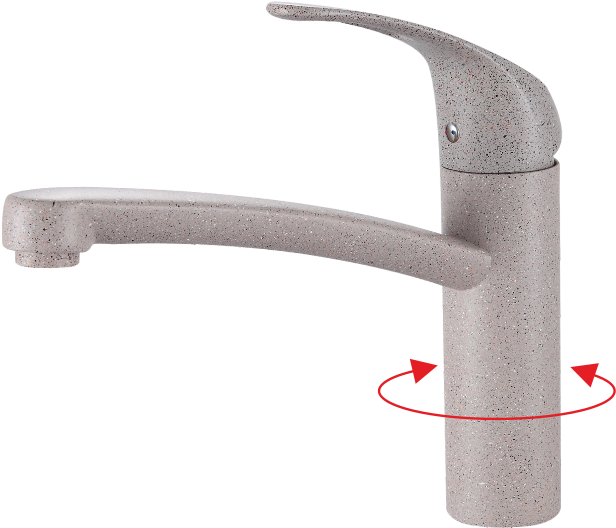 16024-A Смеситель(СВЕ-БЕЖ. ПЕС.) для кухни GANZER (10/1шт)  Л/К