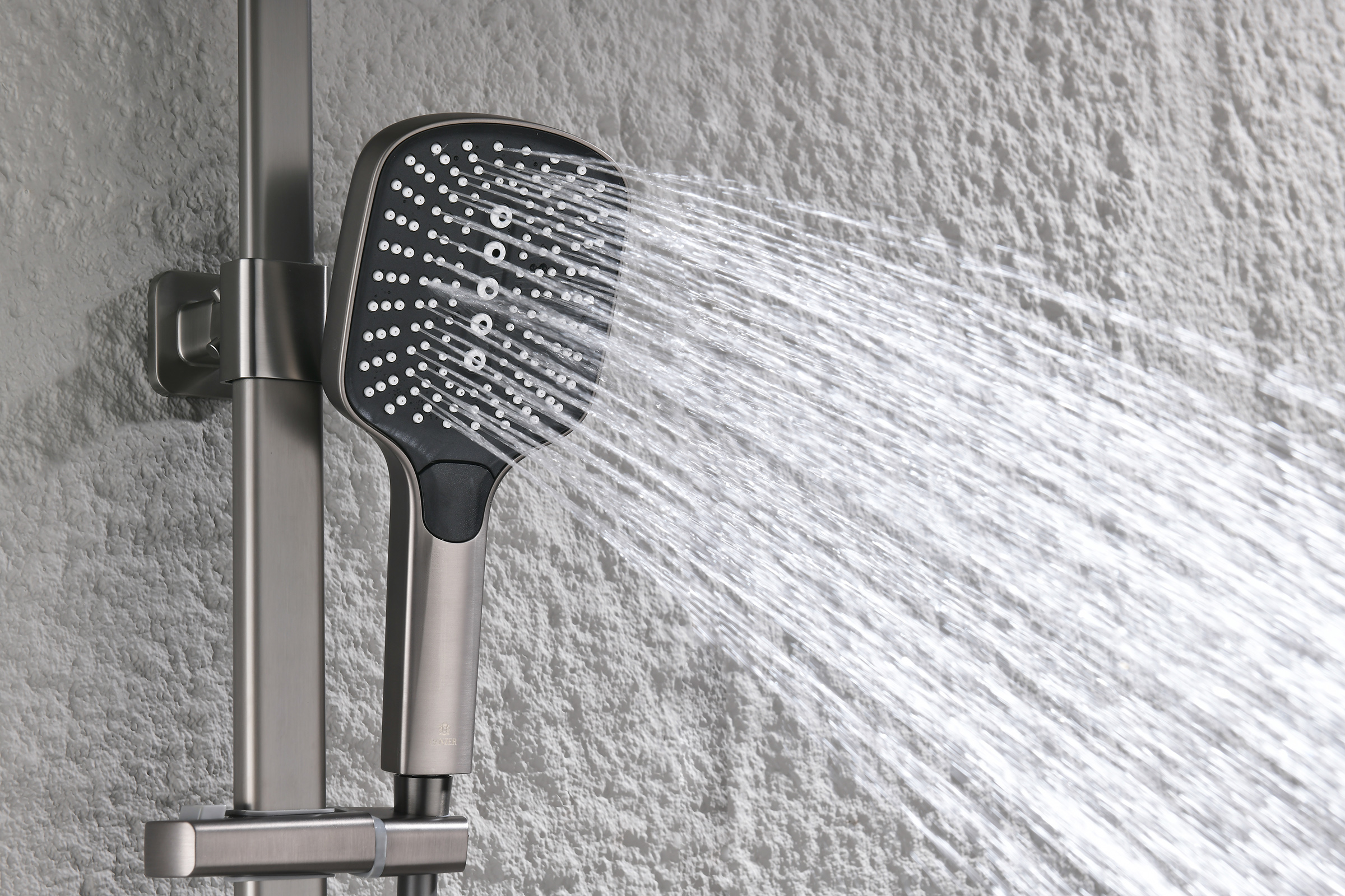 12171-Q Душевая система с термостатом (ГРАФИТ) GANZER (5/1шт)