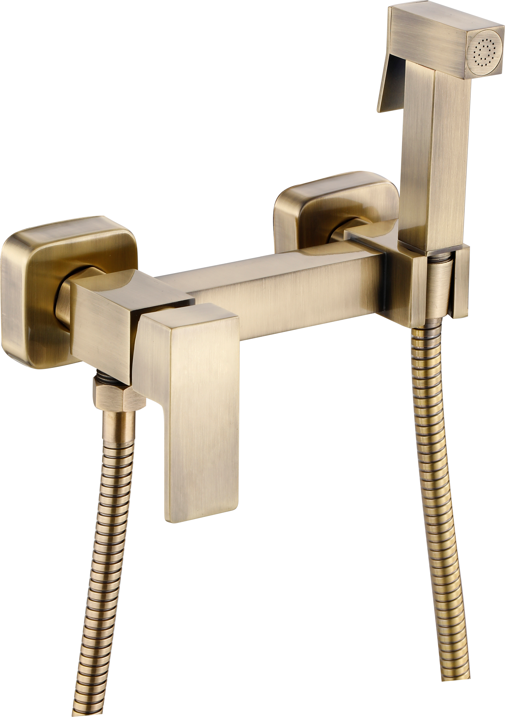 62204-D Комплект для гиг. душа (БРОНЗА) КВАДРАТ Hansen (10/1шт)