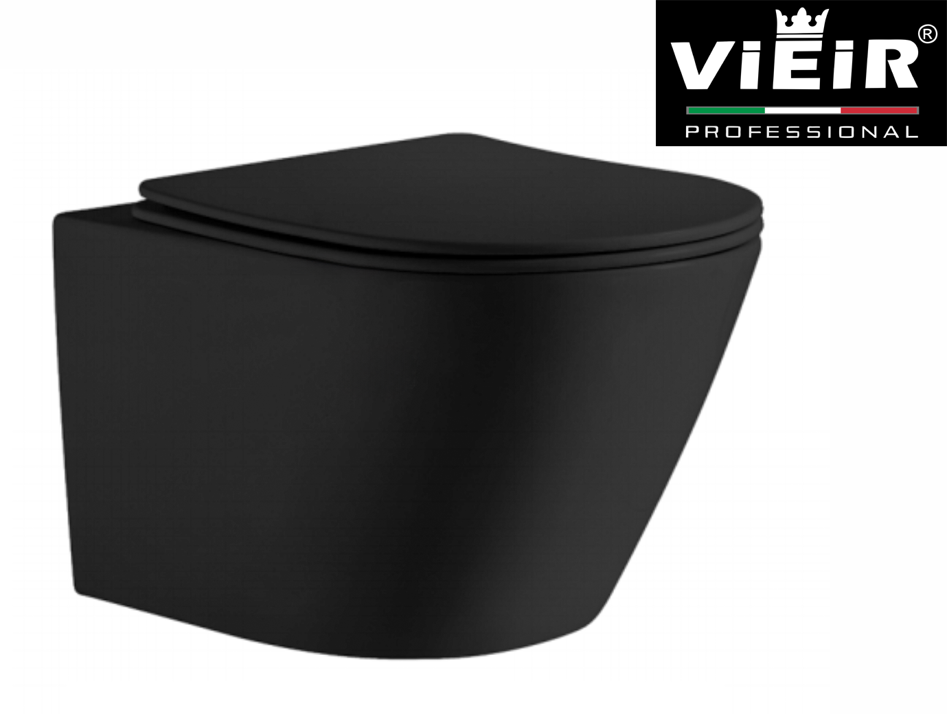 Унитаз подвесной, круглый (ЧЕРНЫЙ)  ViEiR  (1шт).