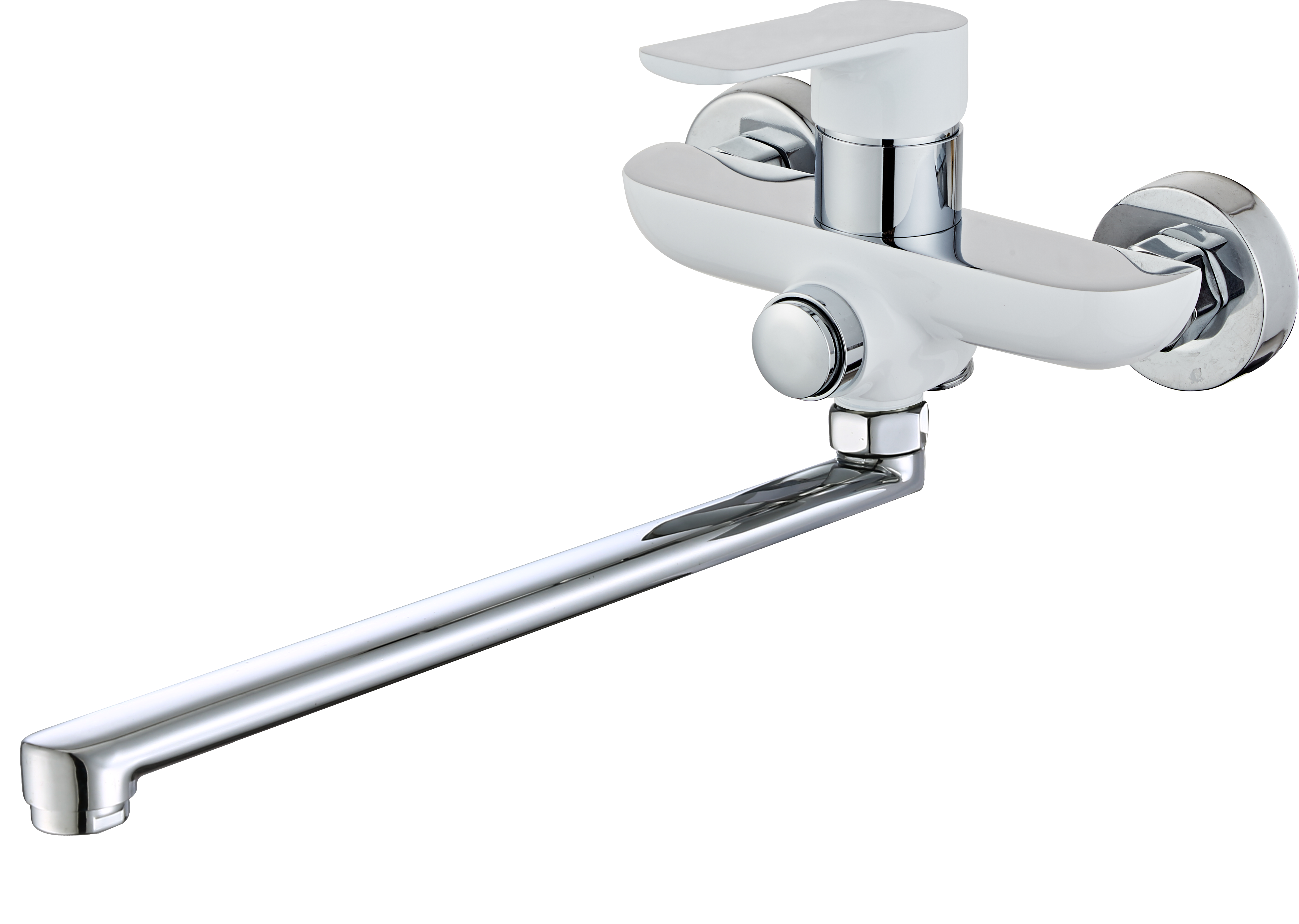 22037-F Смеситель для ванны (бел/хром) HANSEN  (10/1шт)