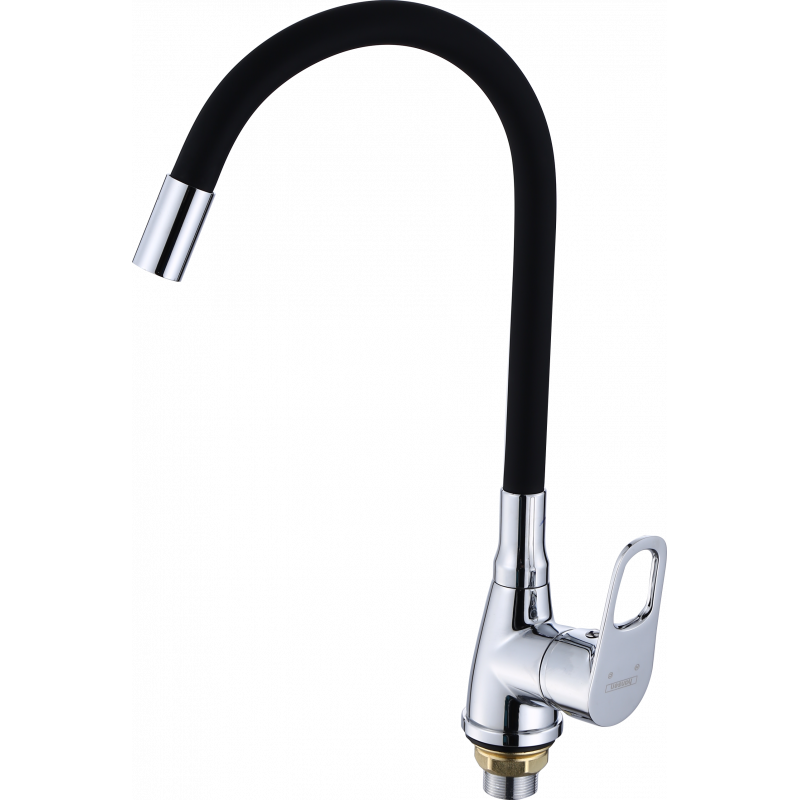 59004-С См-ль для кухни с гибким из. (ЧЕРНЫЙ) HANSEN (10/1шт)