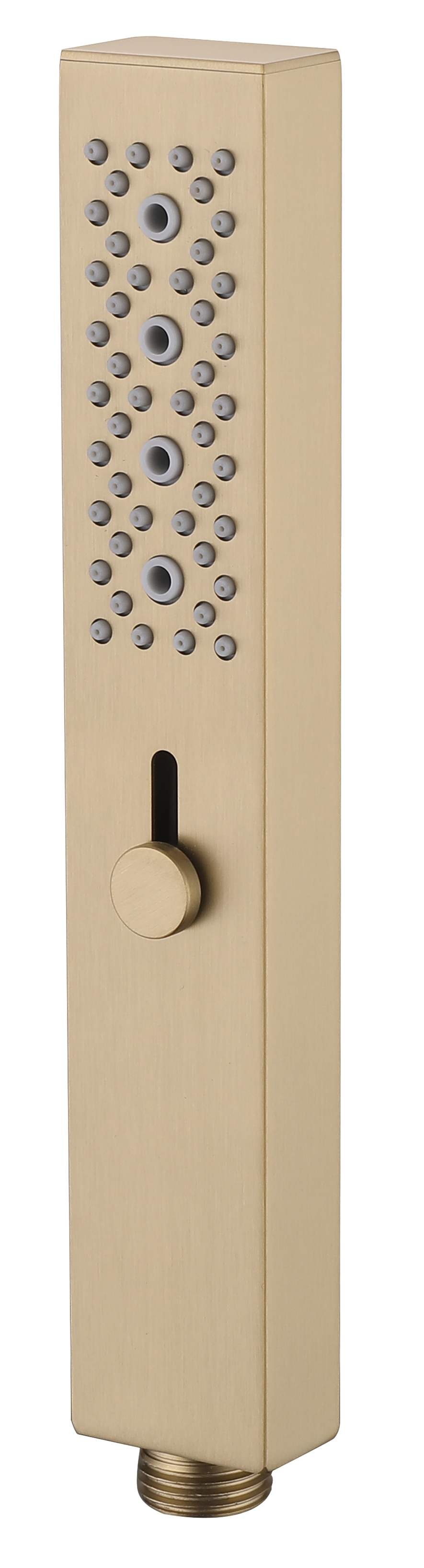 2004-S Лейка для душа, 2 функции, квадрат. (Мат. Золото) GANZER  (90/1шт)