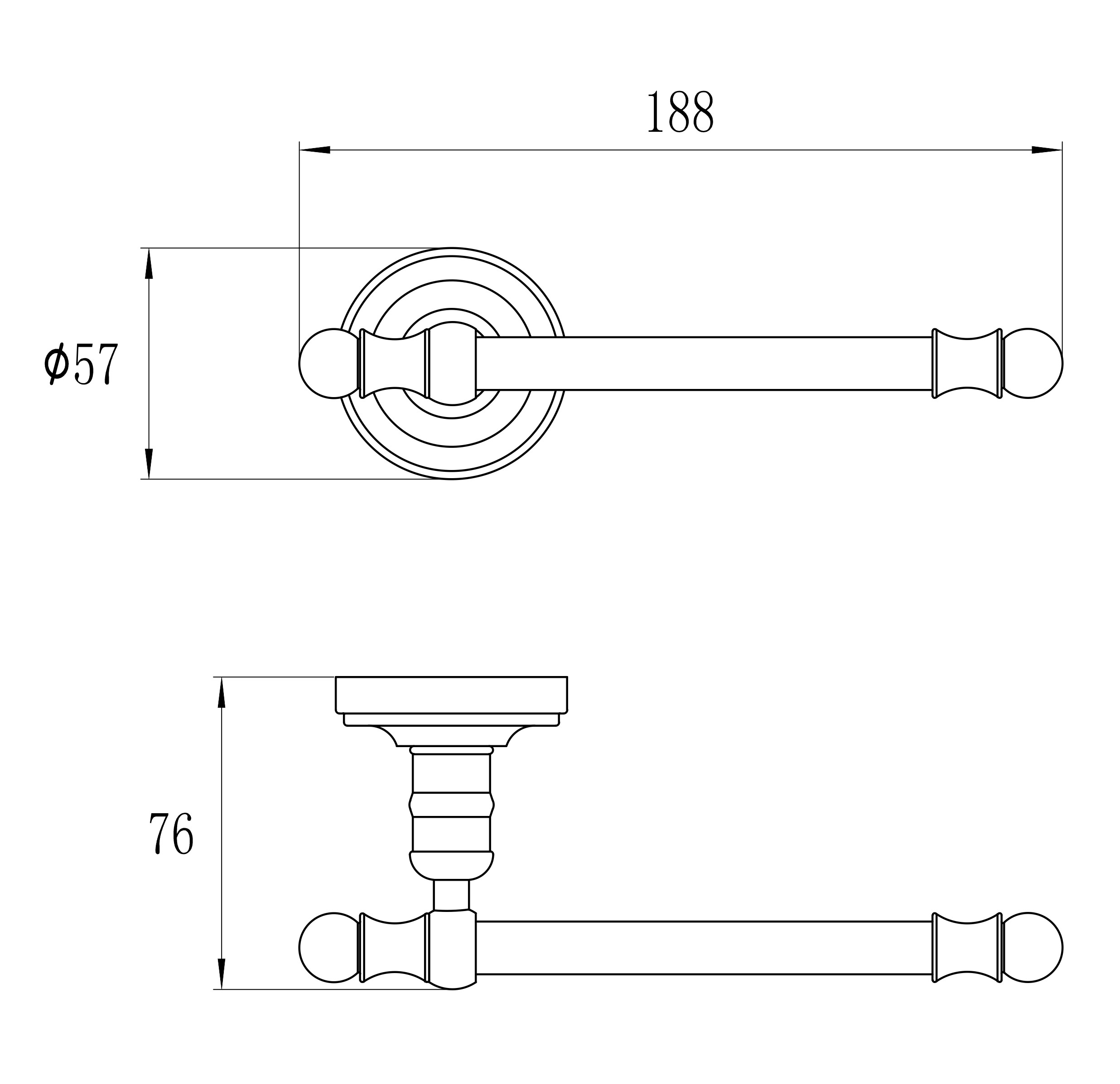 31032 Б/держатель без крышки GANZER (20/1шт)