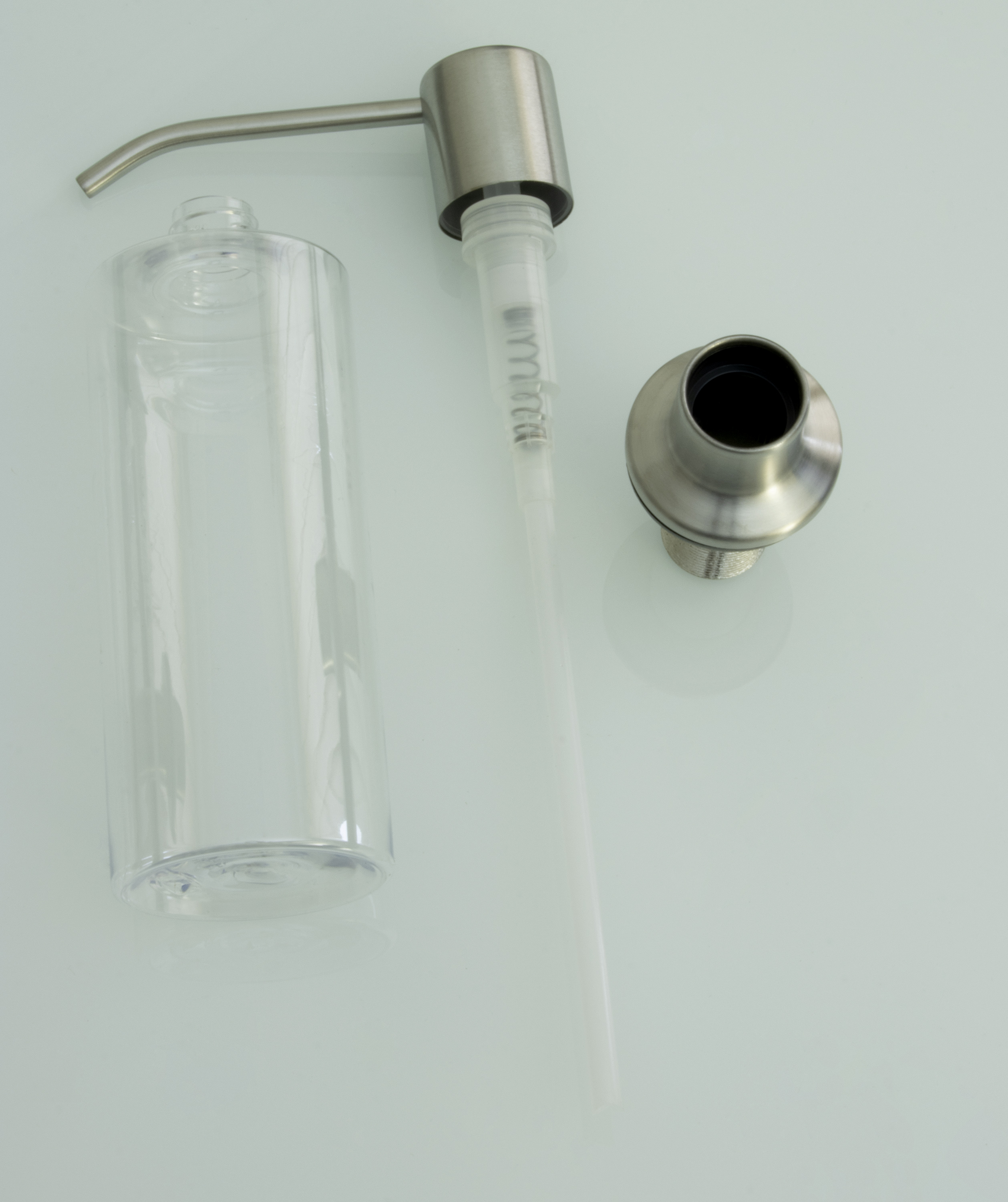 Дозатор врезной КРУГ, для мойки 300мл (САТИН)  HANSEN  (46/1шт)