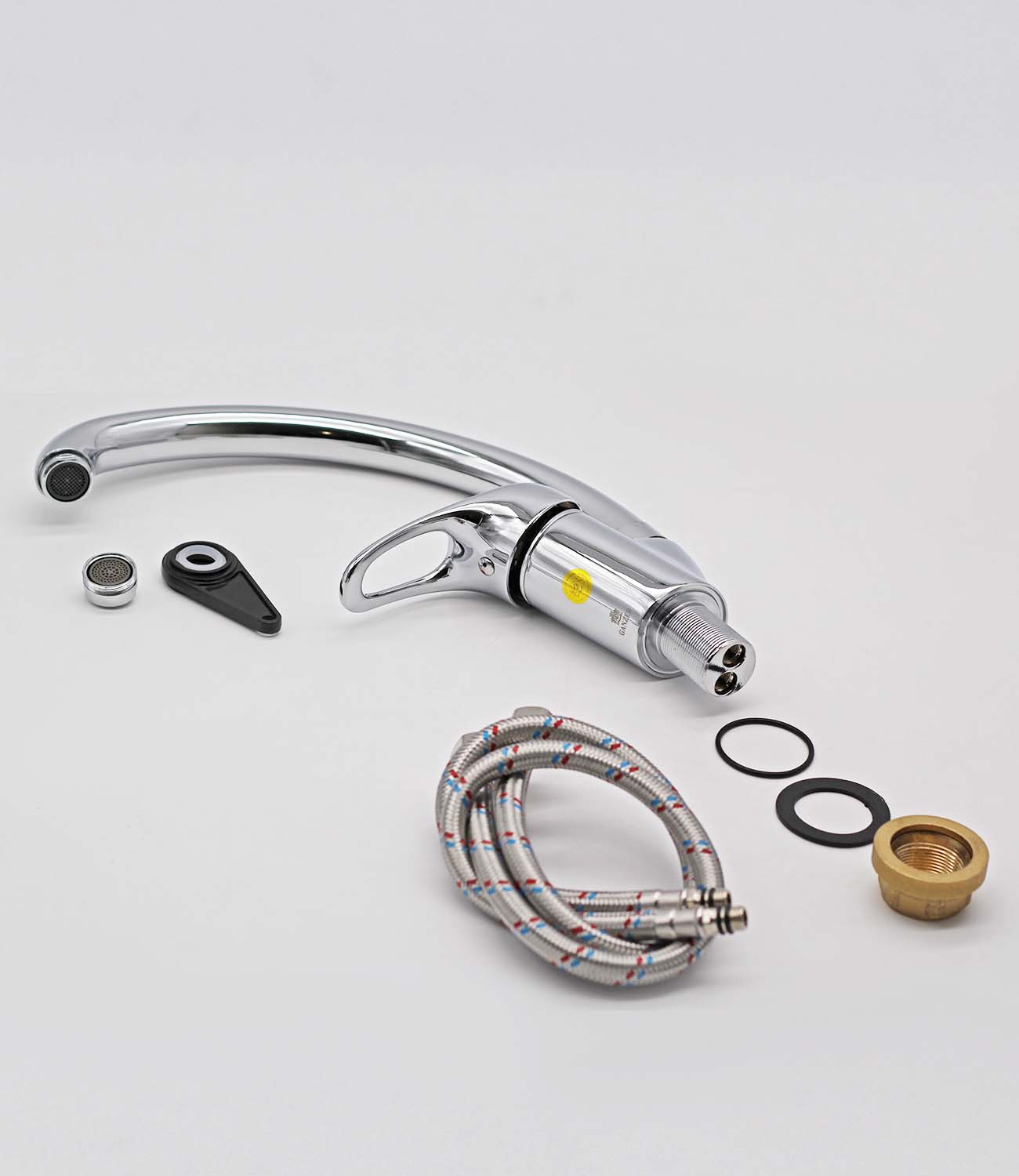 08021 Смеситель однорычажный для кухни "GANZER"  (10/1шт)