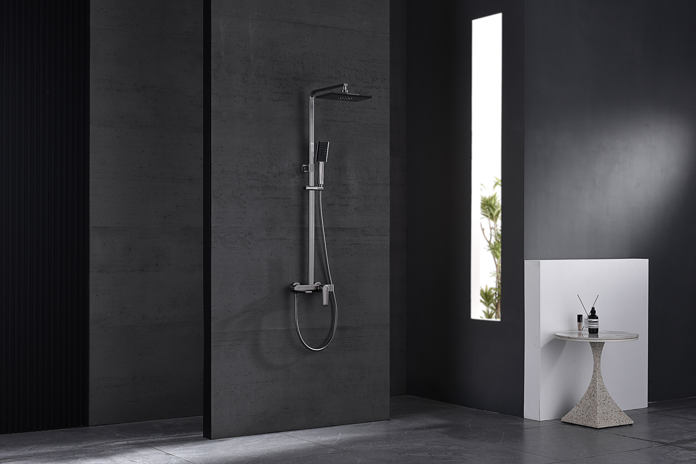 02162-Q Душевая система (ГРАФИТ) GANZER (5/1шт)