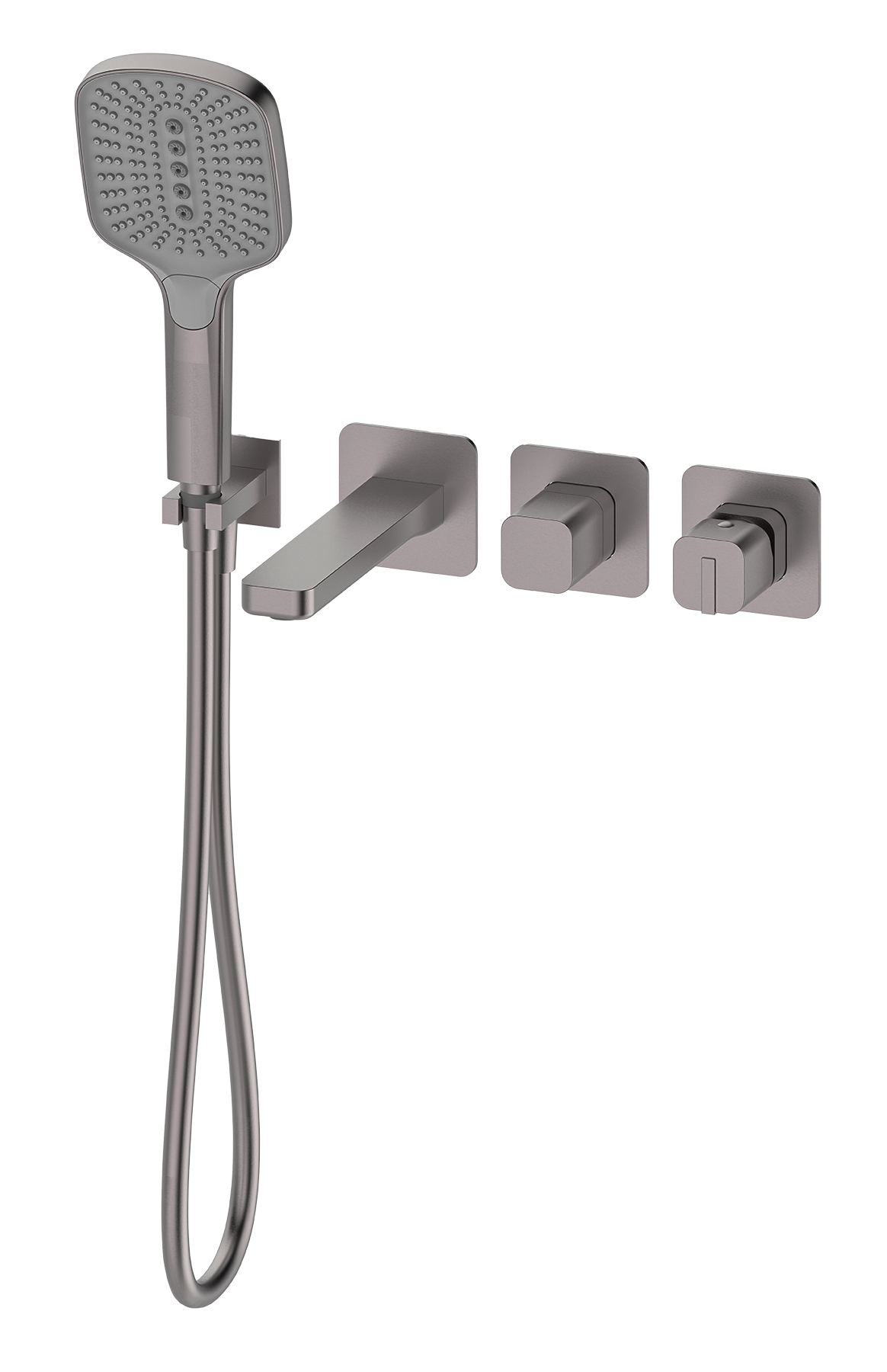 12134-G Встроенный смес. для ванны  (САТИН) GANZER  (6/1шт)