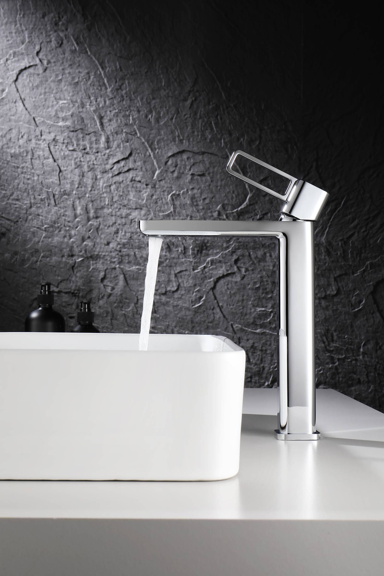 12112 Смеситель од. для раковины-чаши (ХРОМ) GANZER (10/1шт)