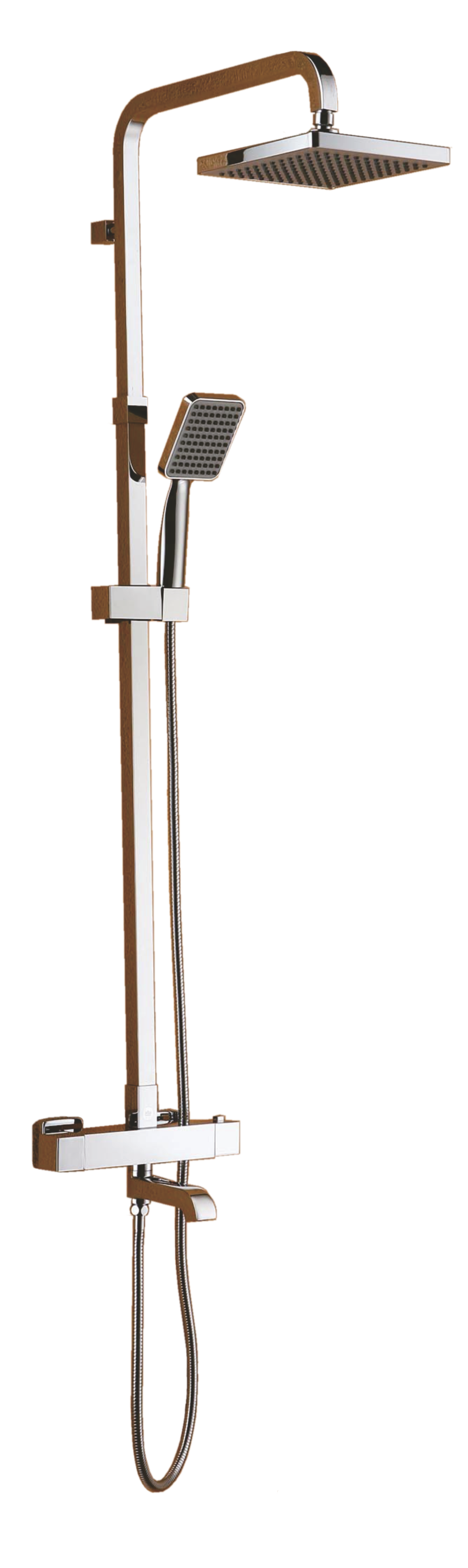 25071 Душевой релинг с термостатом (квадрат) GANZER (4/1шт) Л/К