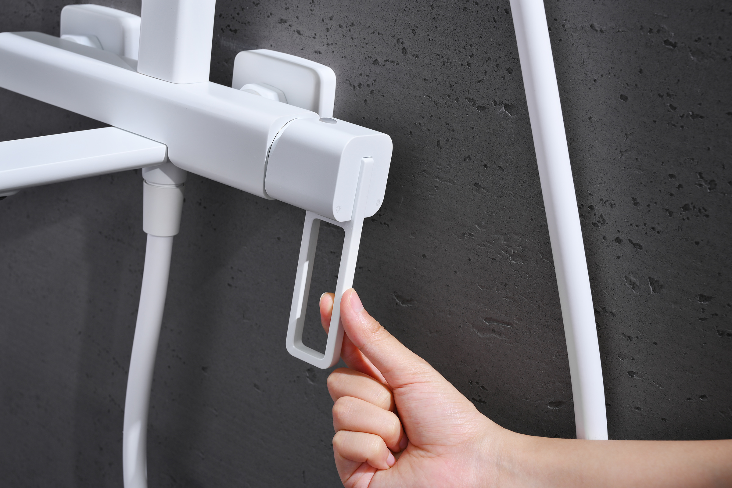 12163-F Душевая система (БЕЛЫЙ) GANZER (5/1шт)