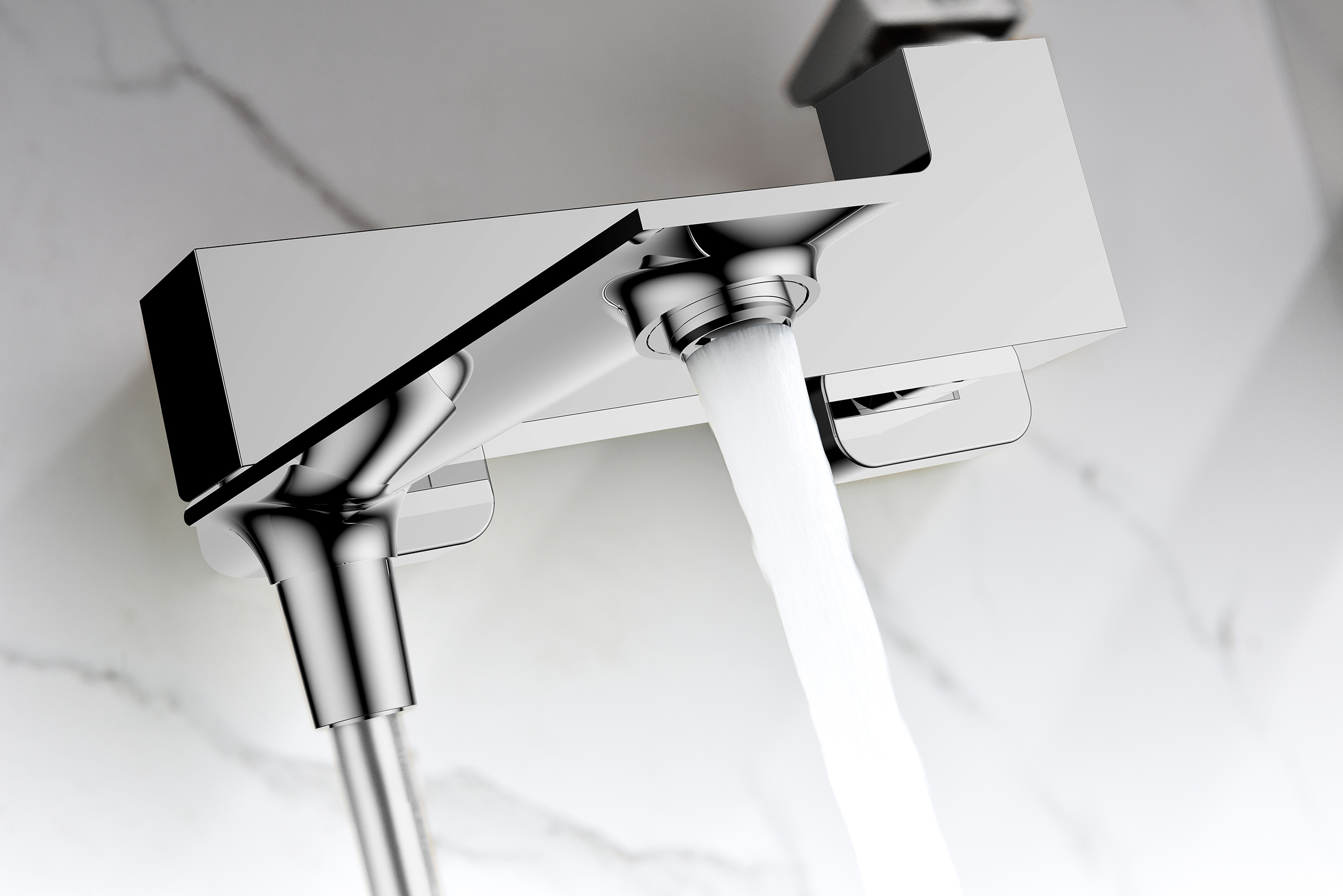 05132 Смеситель од. для ванны кор. (ХРОМ)  GANZER  (8/1шт)